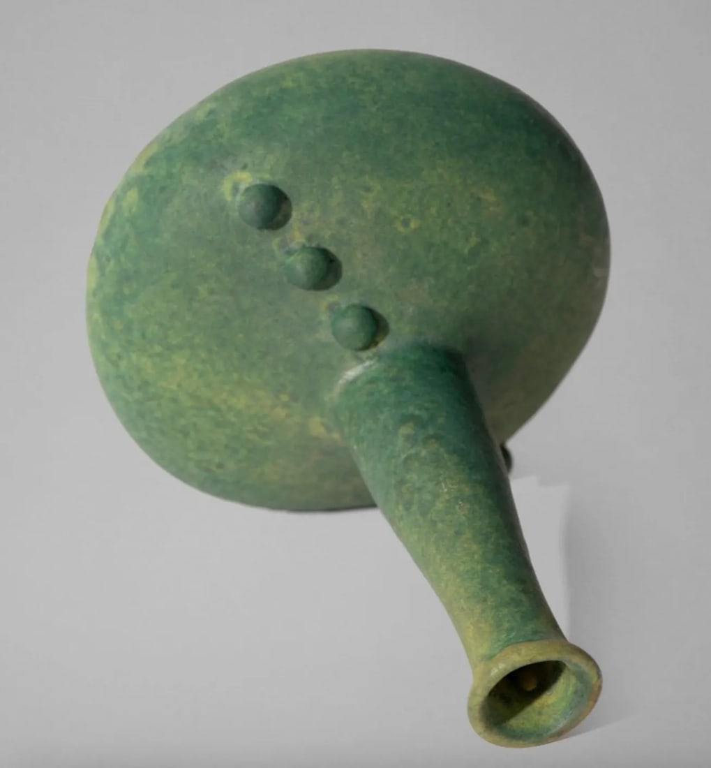 1952 Modernist Seafoam Ceramic Vessel - 4