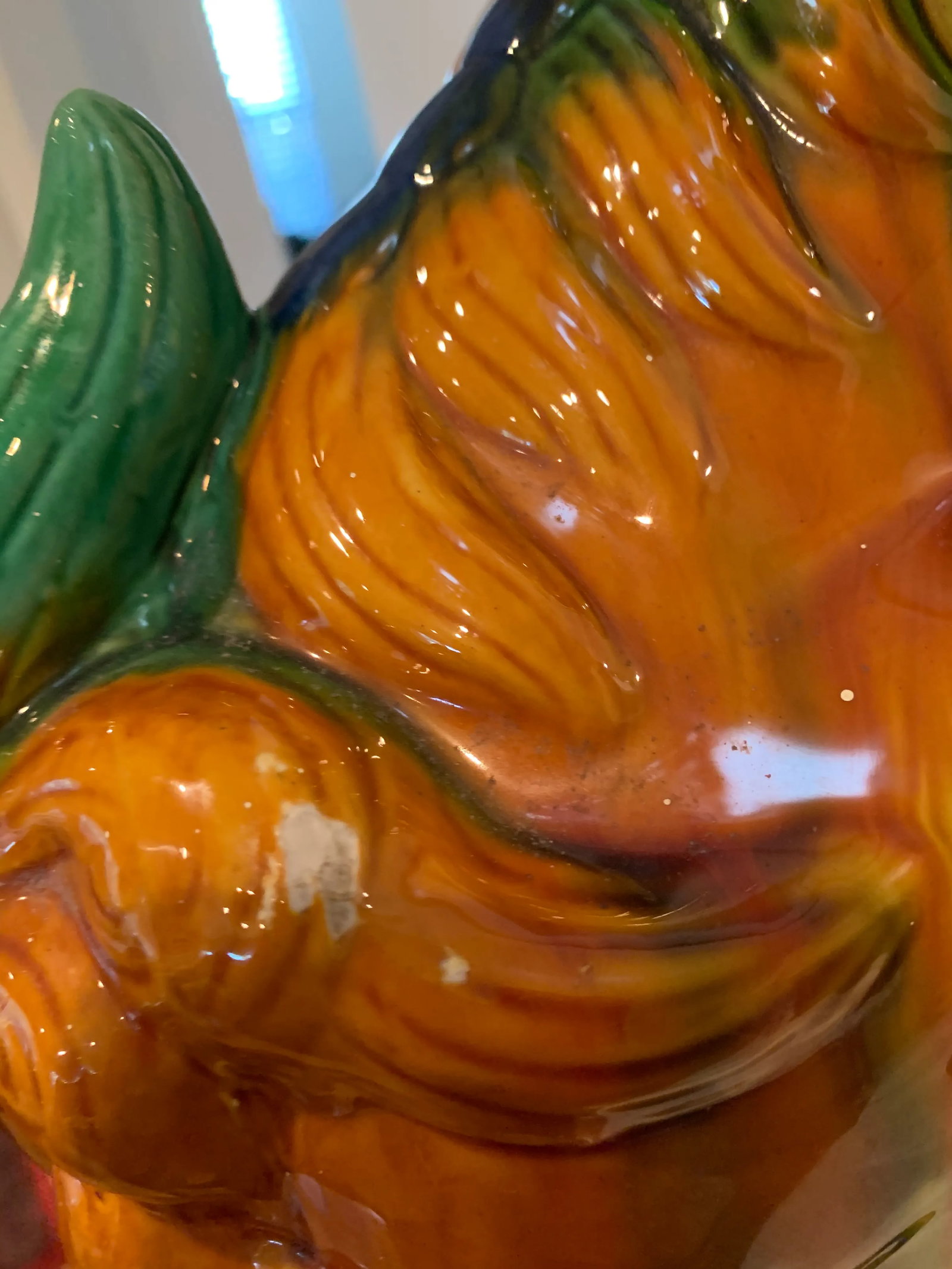 Multi-Colored Ceramic Foo Dog Statue - 4