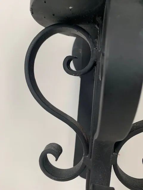 Italian Style Iron Wall Sconces - a Pair - 6