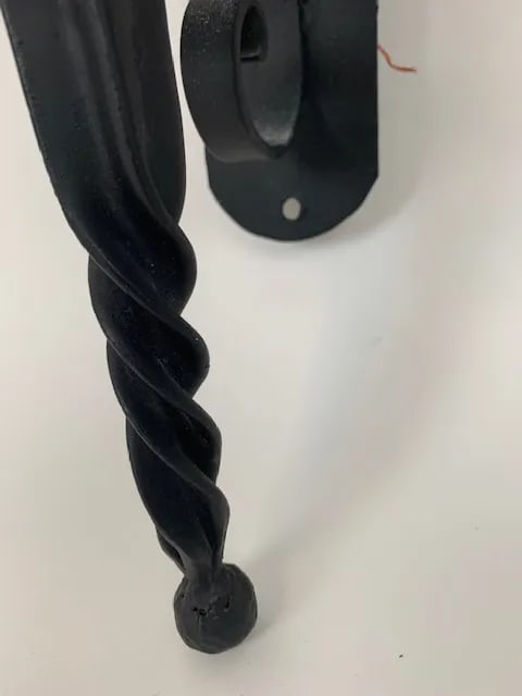 Italian Style Iron Wall Sconces - a Pair - 7
