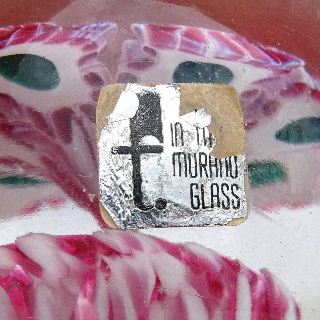 Murano Vintage Fratelli Toso and Barbini Murrine Flowers Italian Art Glass Paperweights - Set of 3 - 7