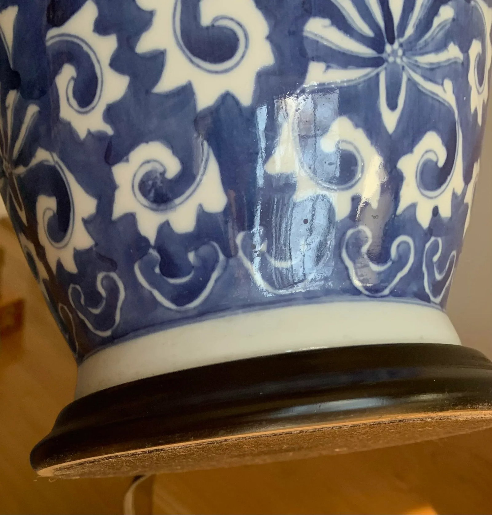 1980s Ginger Jar Lamps - a Pair - 12