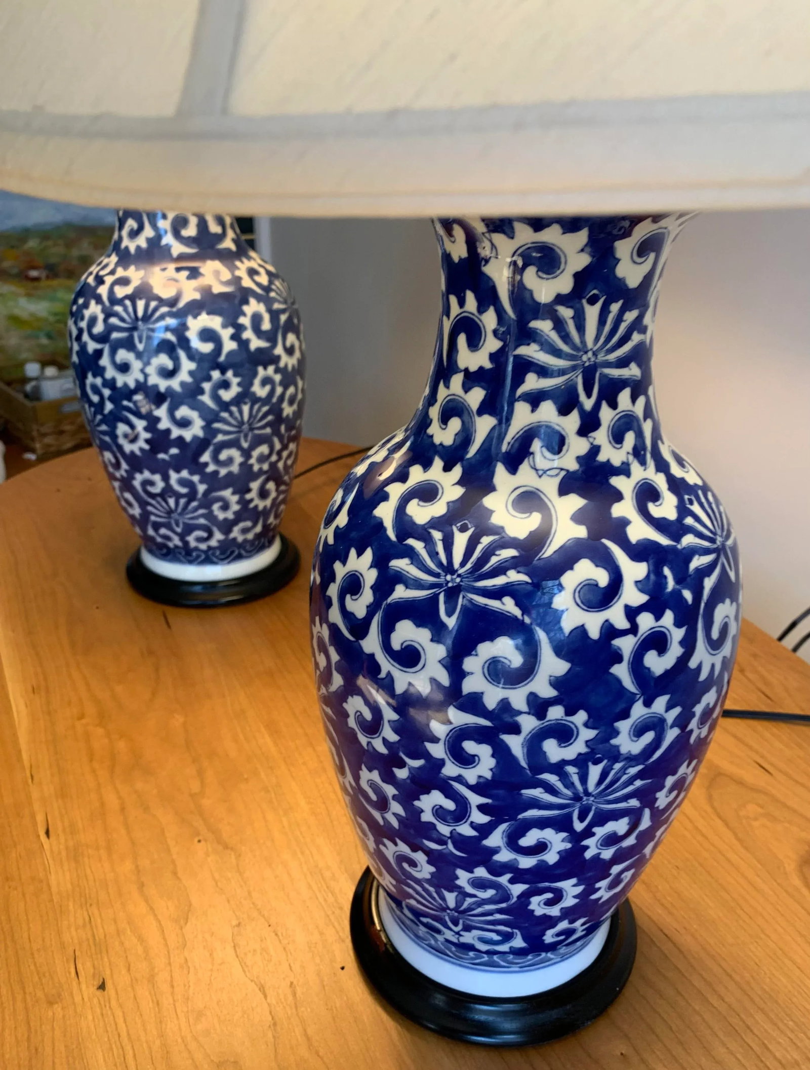 1980s Ginger Jar Lamps - a Pair - 2