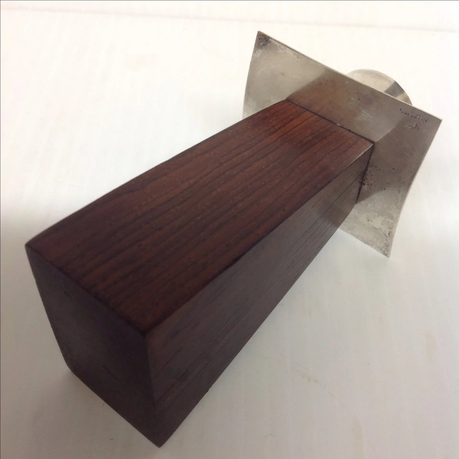 William Spratling Rosewood & Sterling Candlestick - 5