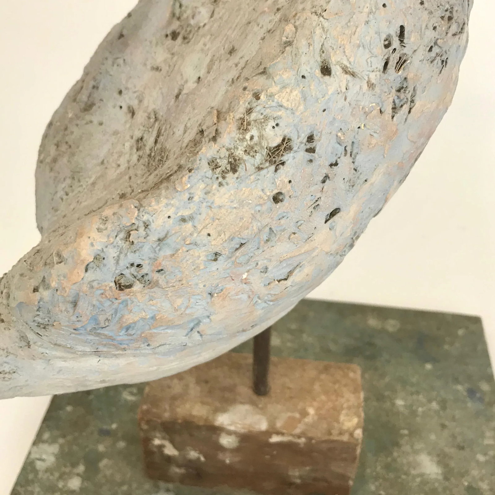 Late 20th Century Painted Fiberglass Bird Sculpture on Stand - 6