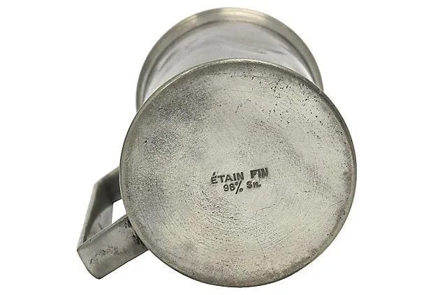 Antique Pewter Liquid Measuring Set - 5 Pieces - 3