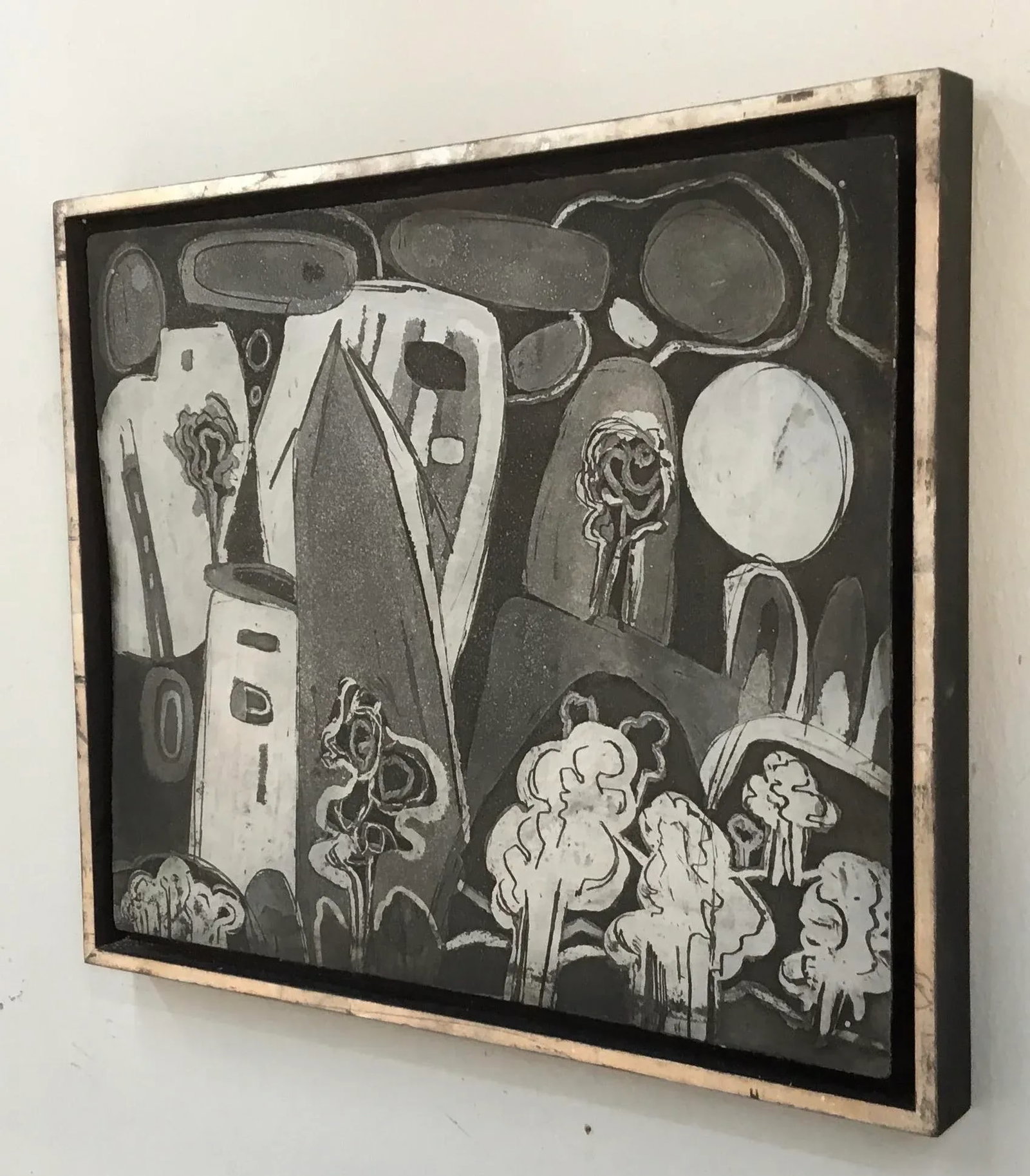 "abstract Landscape " Printing Plate Mounted in Custom Frame - 10