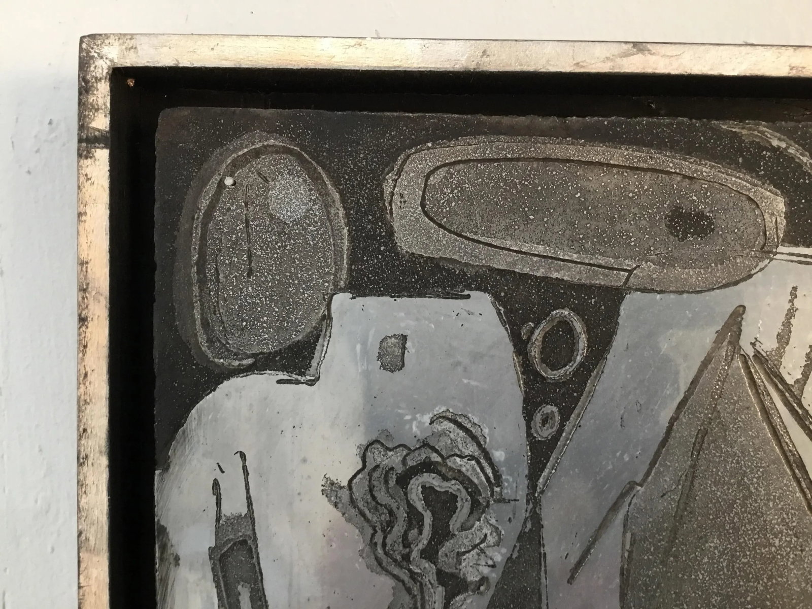 "abstract Landscape " Printing Plate Mounted in Custom Frame - 5