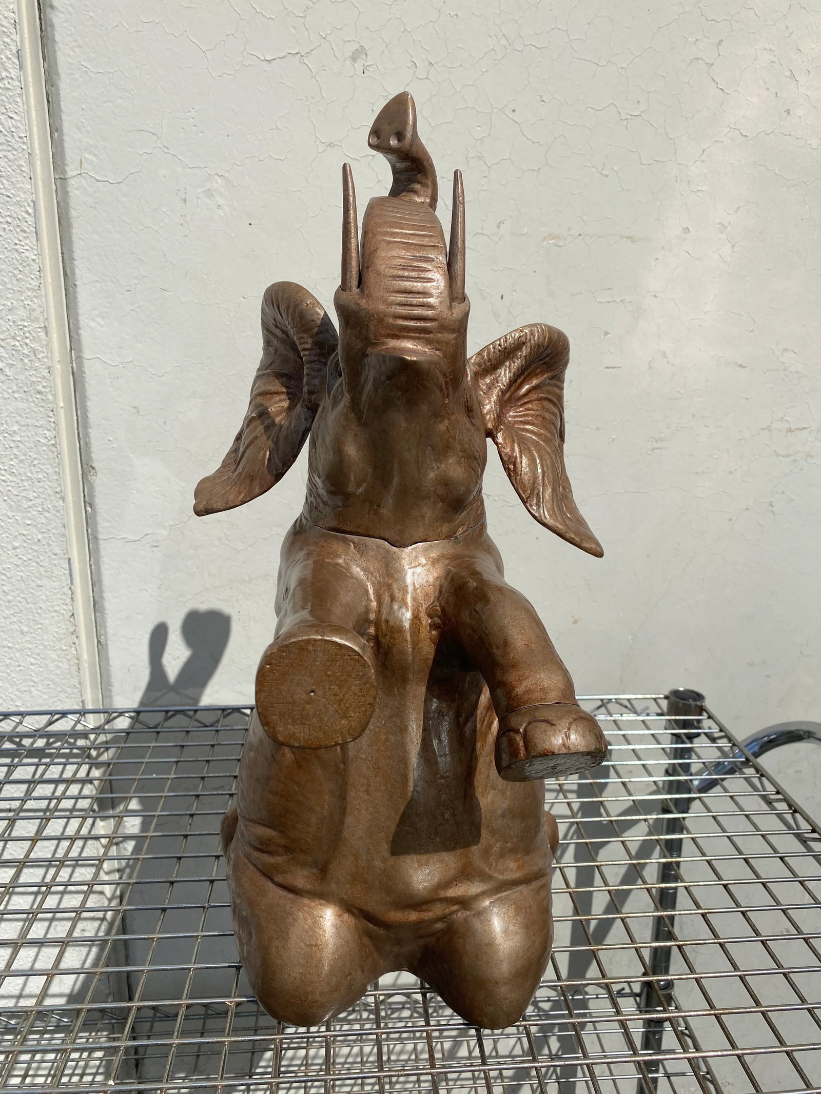 Arthur Court Elephant Bottle Cooler Ice Bucket, Late 20th Century - 3