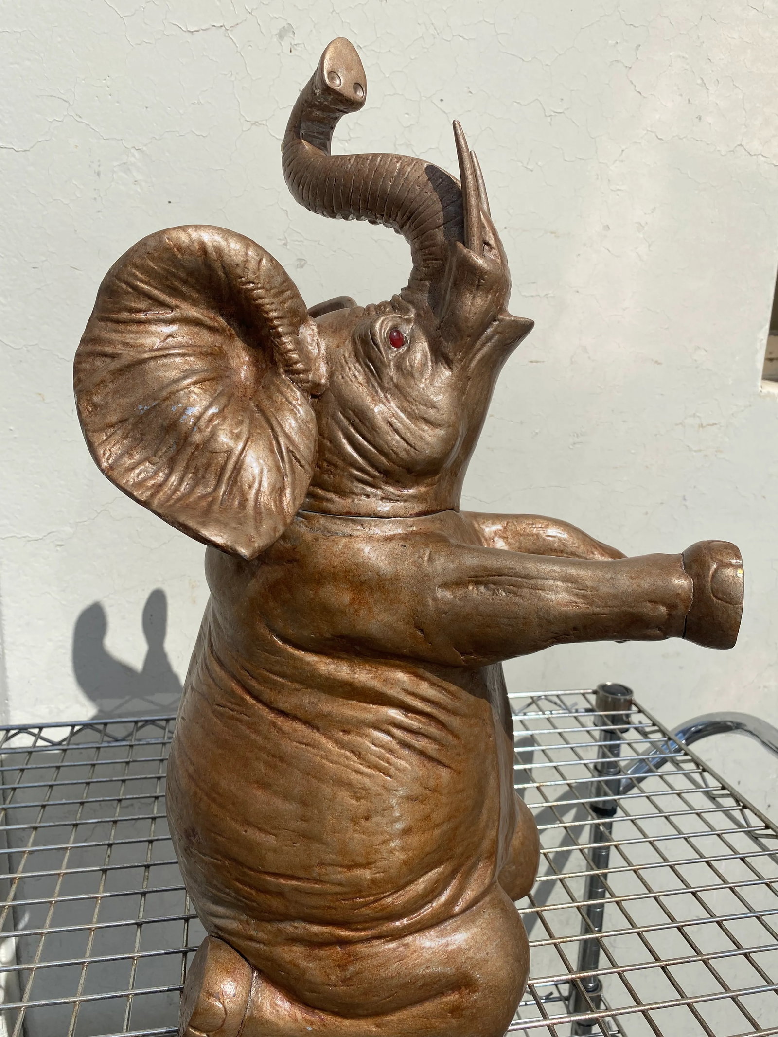 Arthur Court Elephant Bottle Cooler Ice Bucket, Late 20th Century - 4