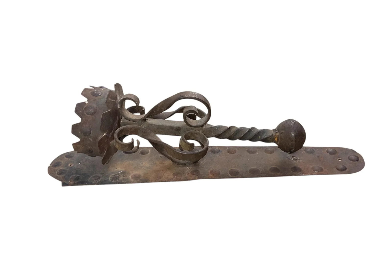 Antique Spanish Wrought Iron Candle Wall Sconce Antique - 4