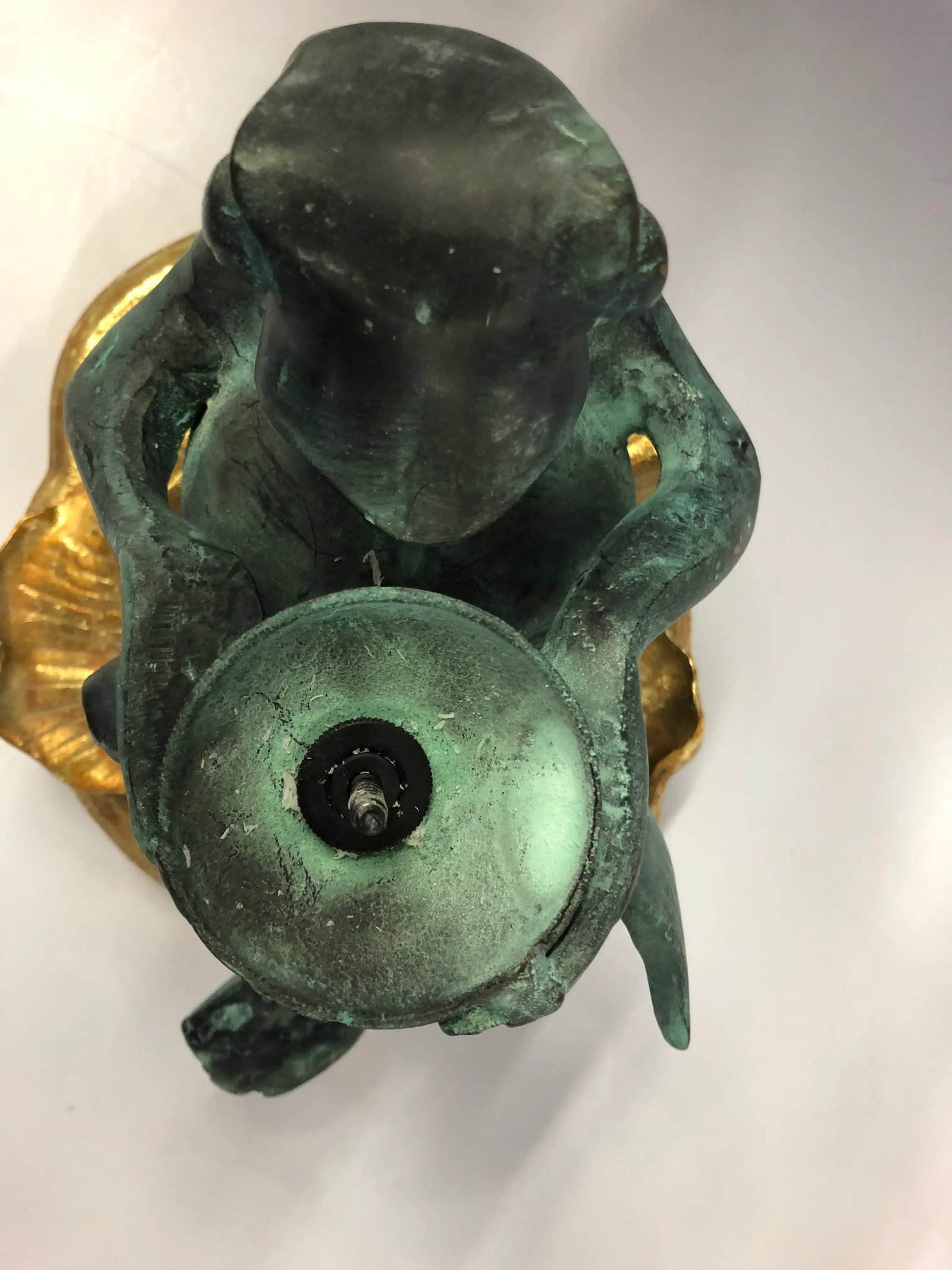 Frederick Cooper Bronze Frog Paradise Candle Holder - 5