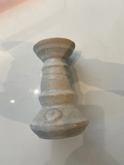 Hand Made Ceramic Candlesticks - a Pair - 4