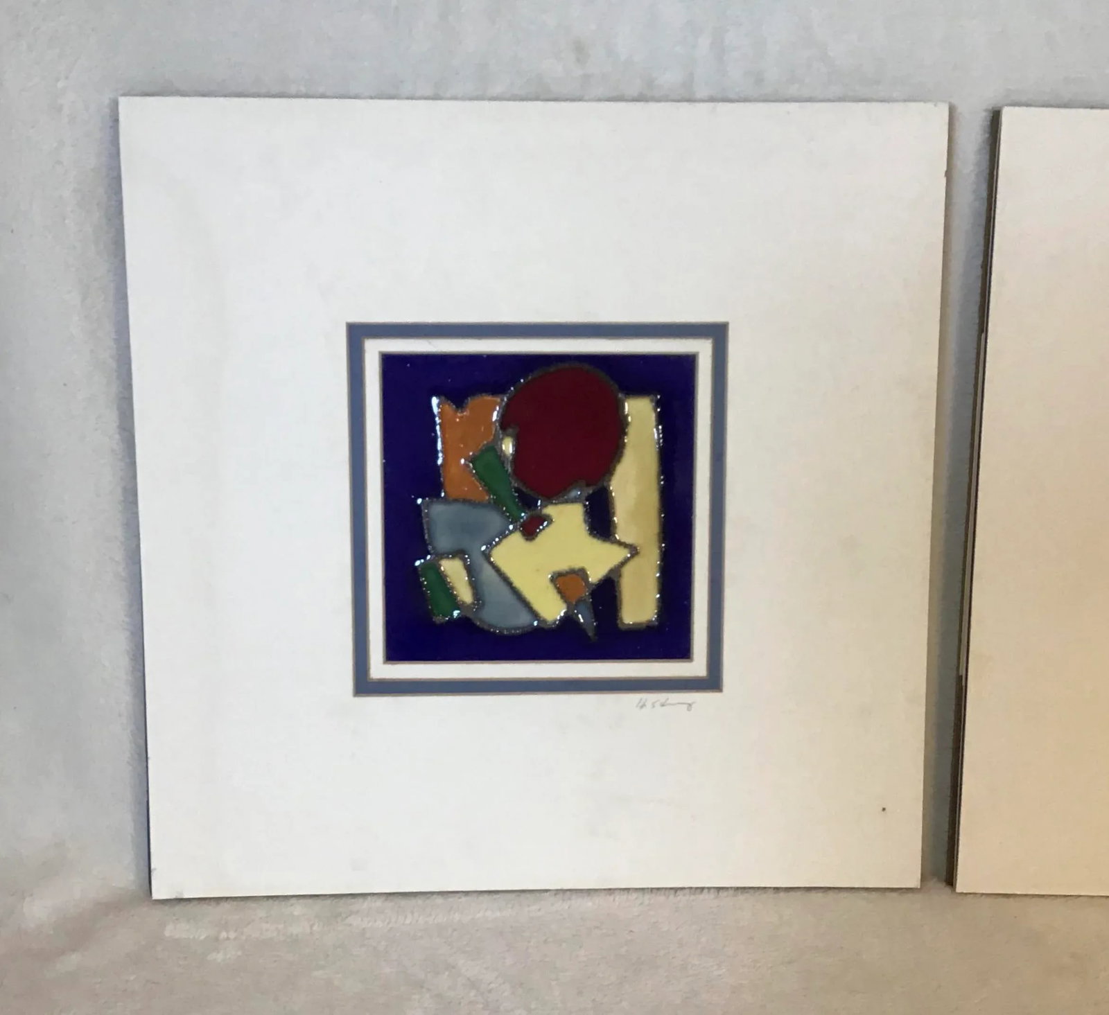 Vintage Harris G Strong Mid-Century Ceramic Tiles - a Pair - 4