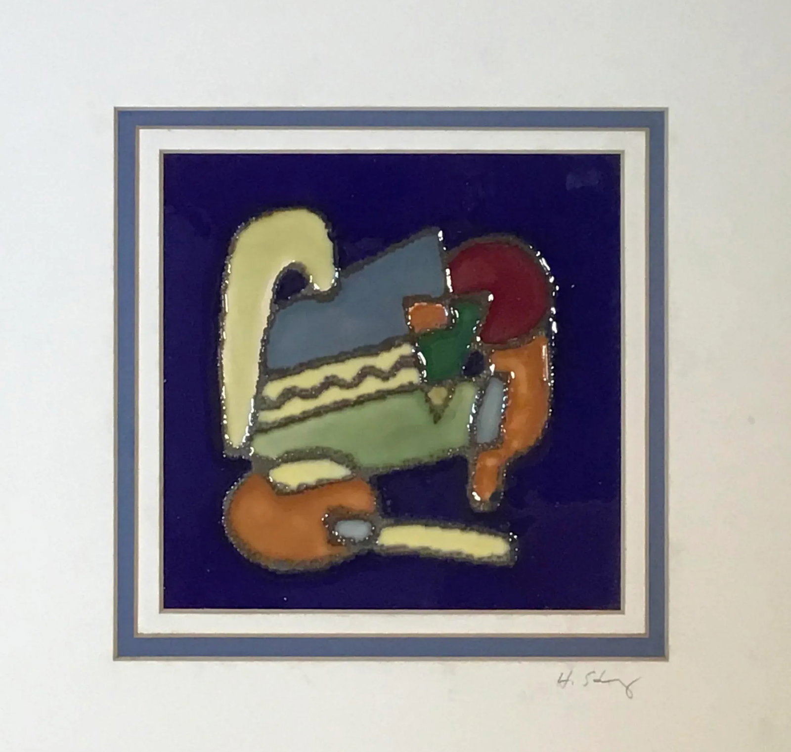 Vintage Harris G Strong Mid-Century Ceramic Tiles - a Pair - 6