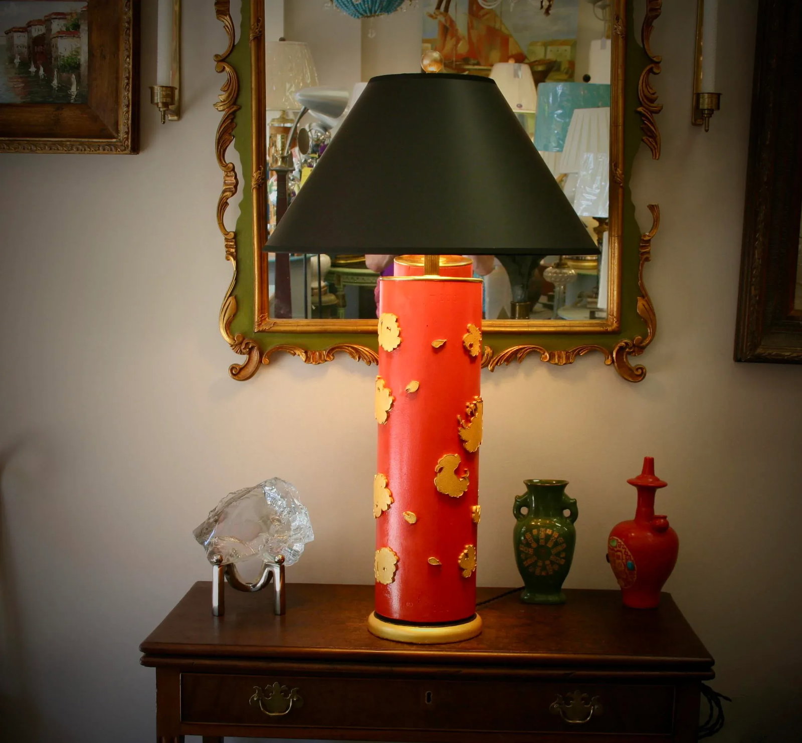 Bold Vintage Wallpaper-Roller Task & Table Lamp - 2