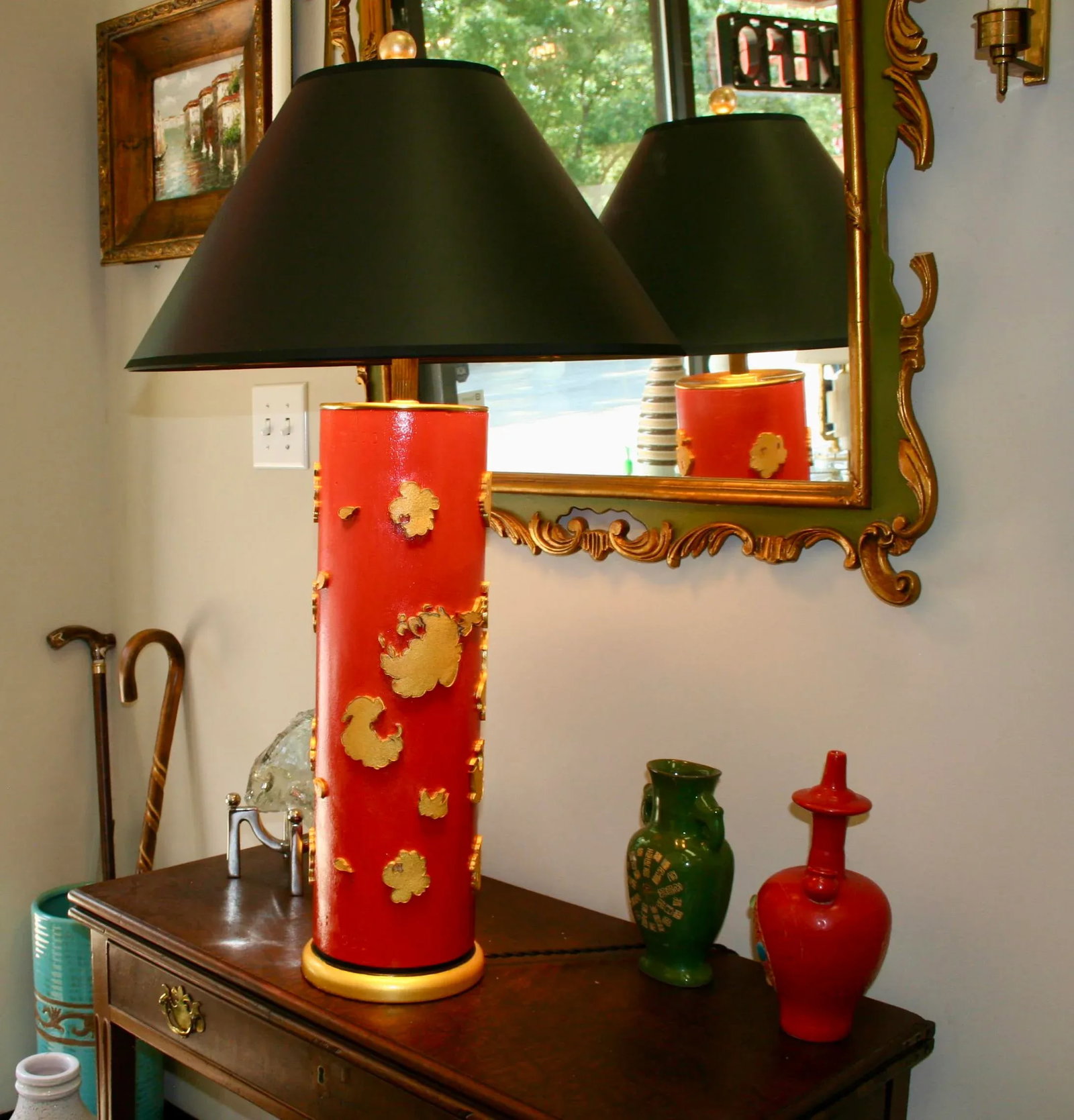 Bold Vintage Wallpaper-Roller Task & Table Lamp - 6