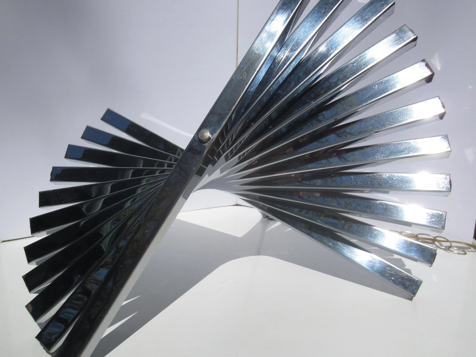1970s Gaetano Sciolari Chrome Spiral 10 Light Chandelier - 8