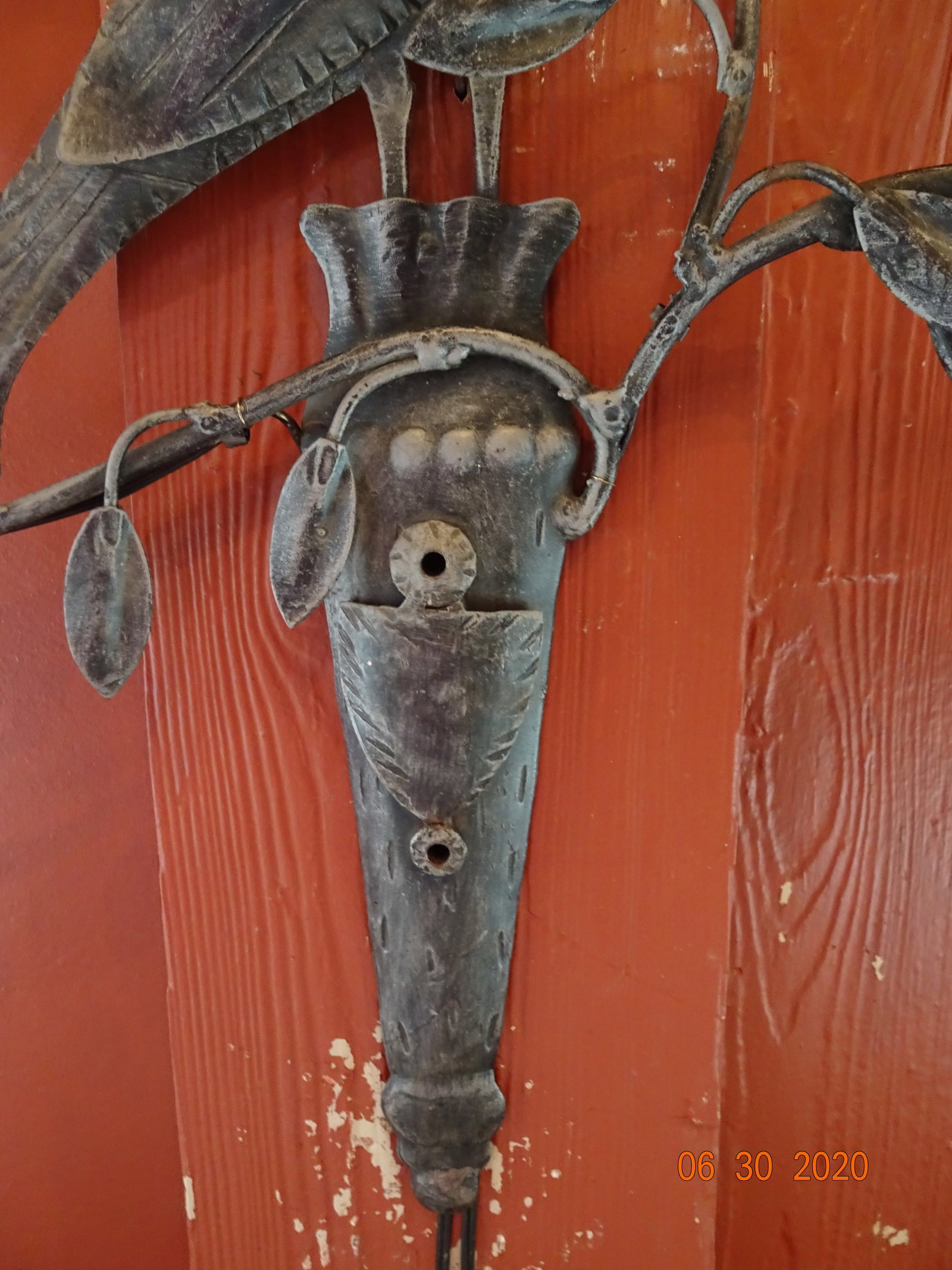 Italian Iron and Crystal Sconces - a Pair - 7