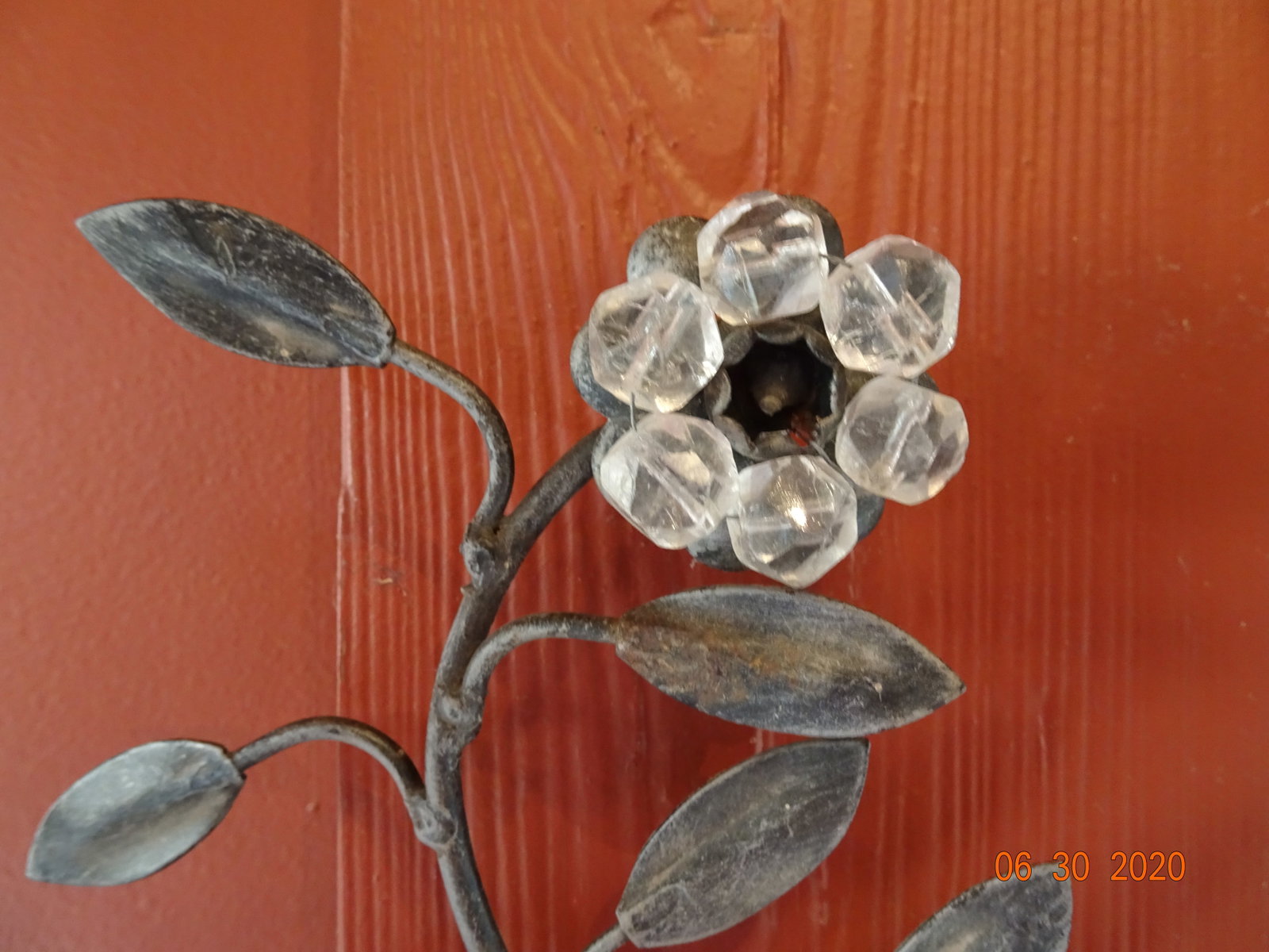 Italian Iron and Crystal Sconces - a Pair - 9