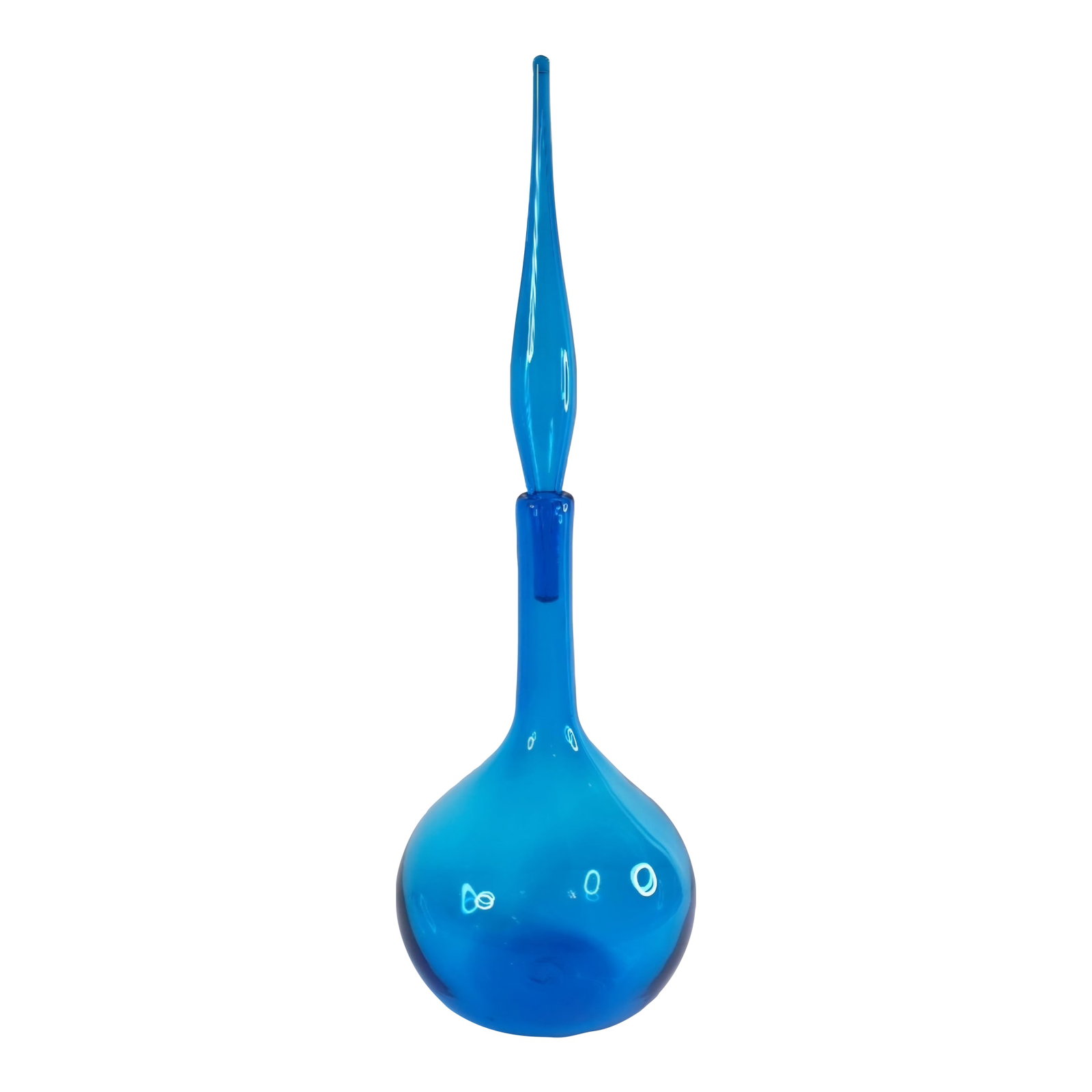 Blue Glass Decanter by Wayne Husted for Blenko, 1950s (1 of 7)