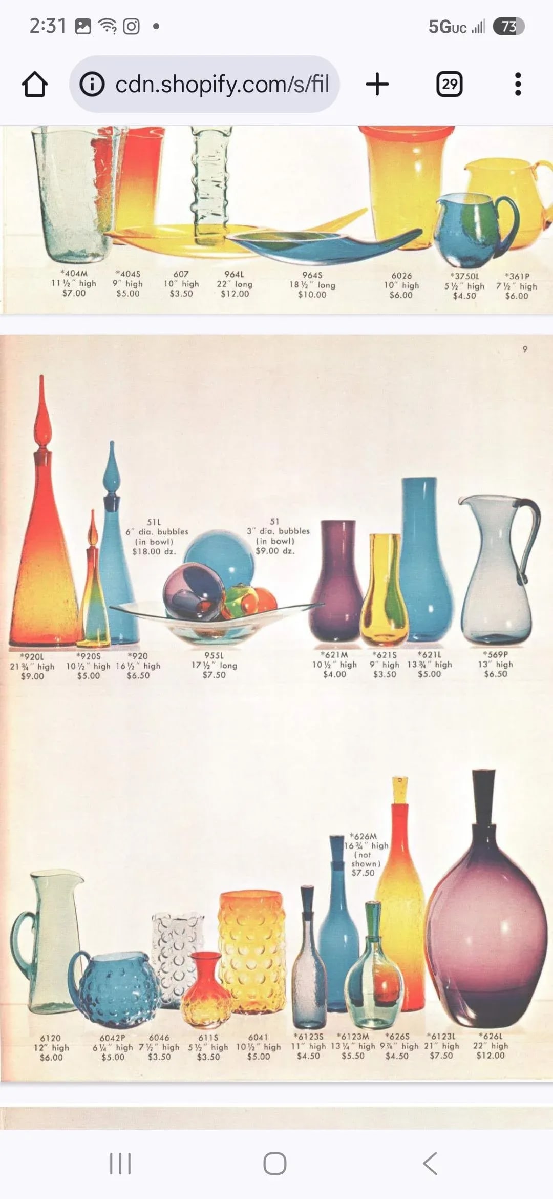 Blue Glass Decanter by Wayne Husted for Blenko, 1950s - 7
