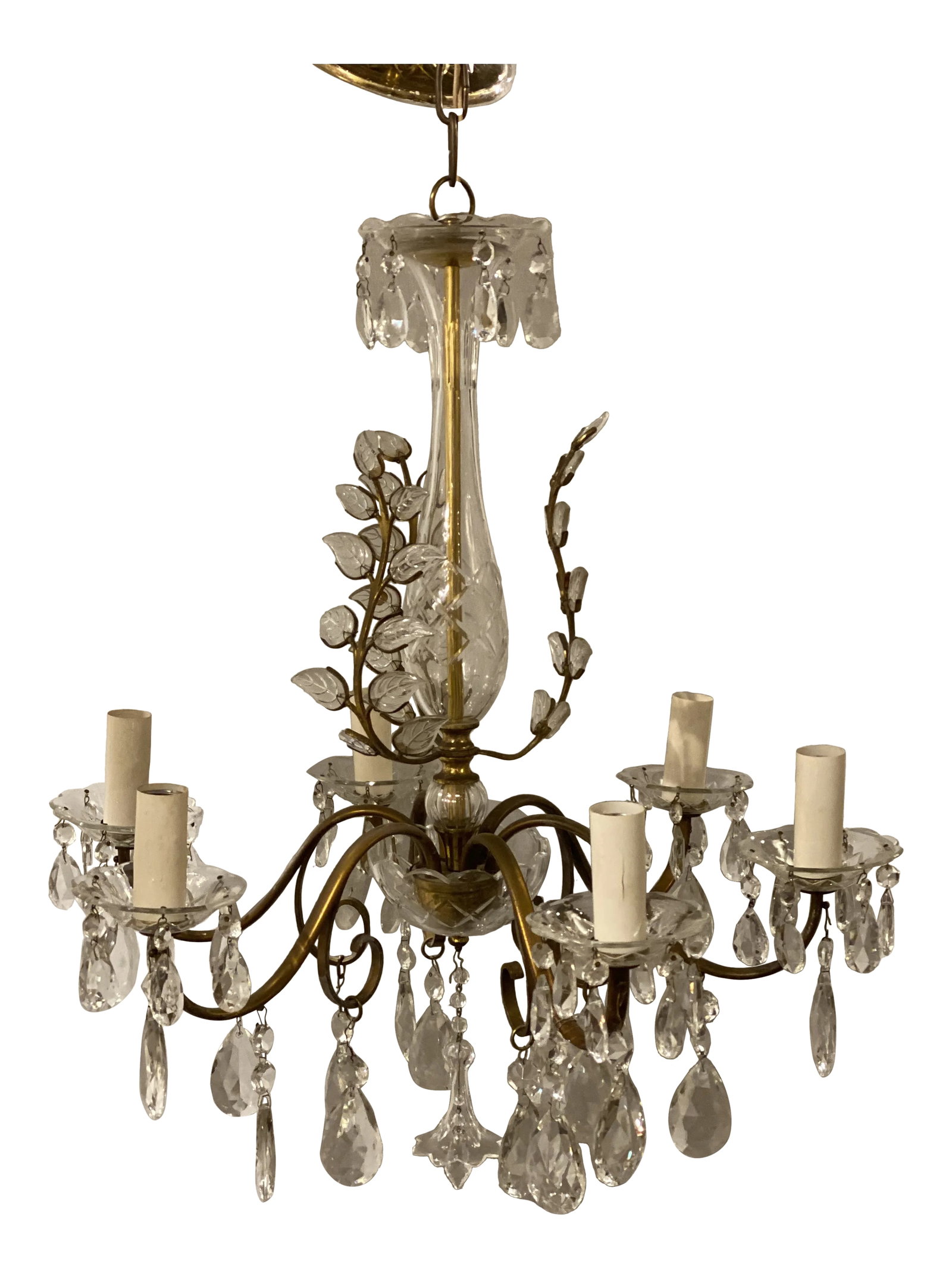 1930s French Bagues Six Lights Chandelier (1 of 7)