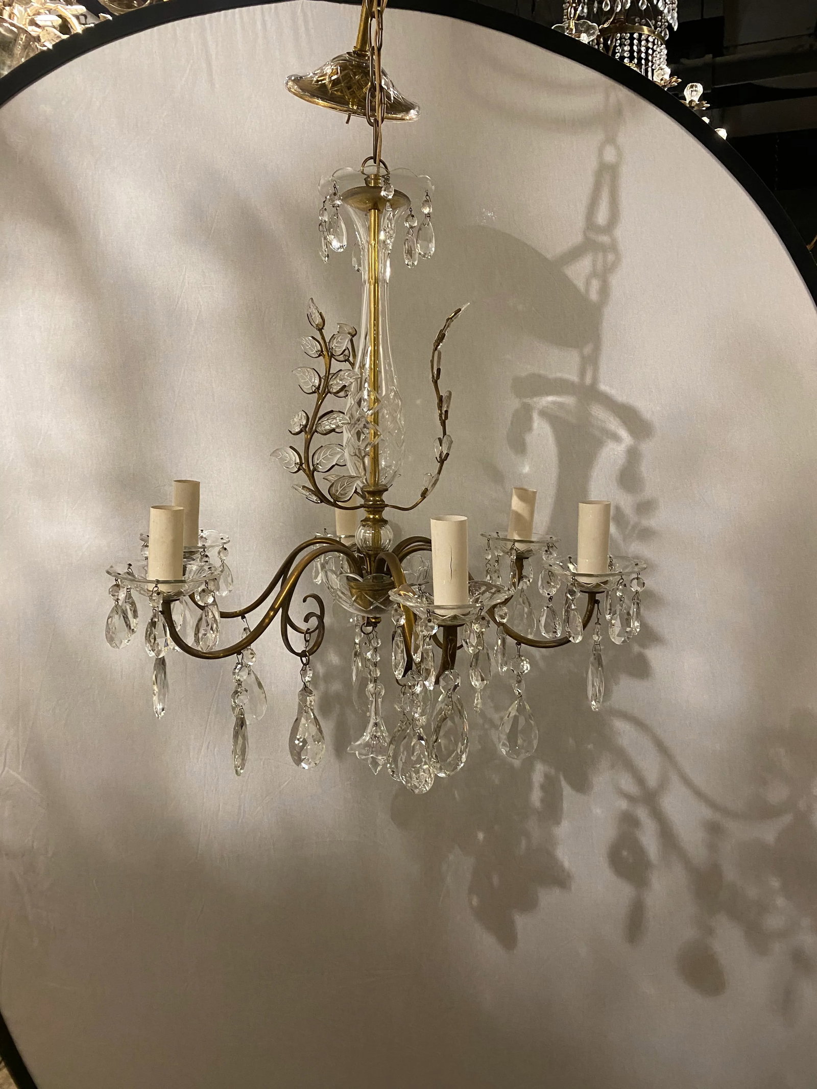 1930s French Bagues Six Lights Chandelier - 2