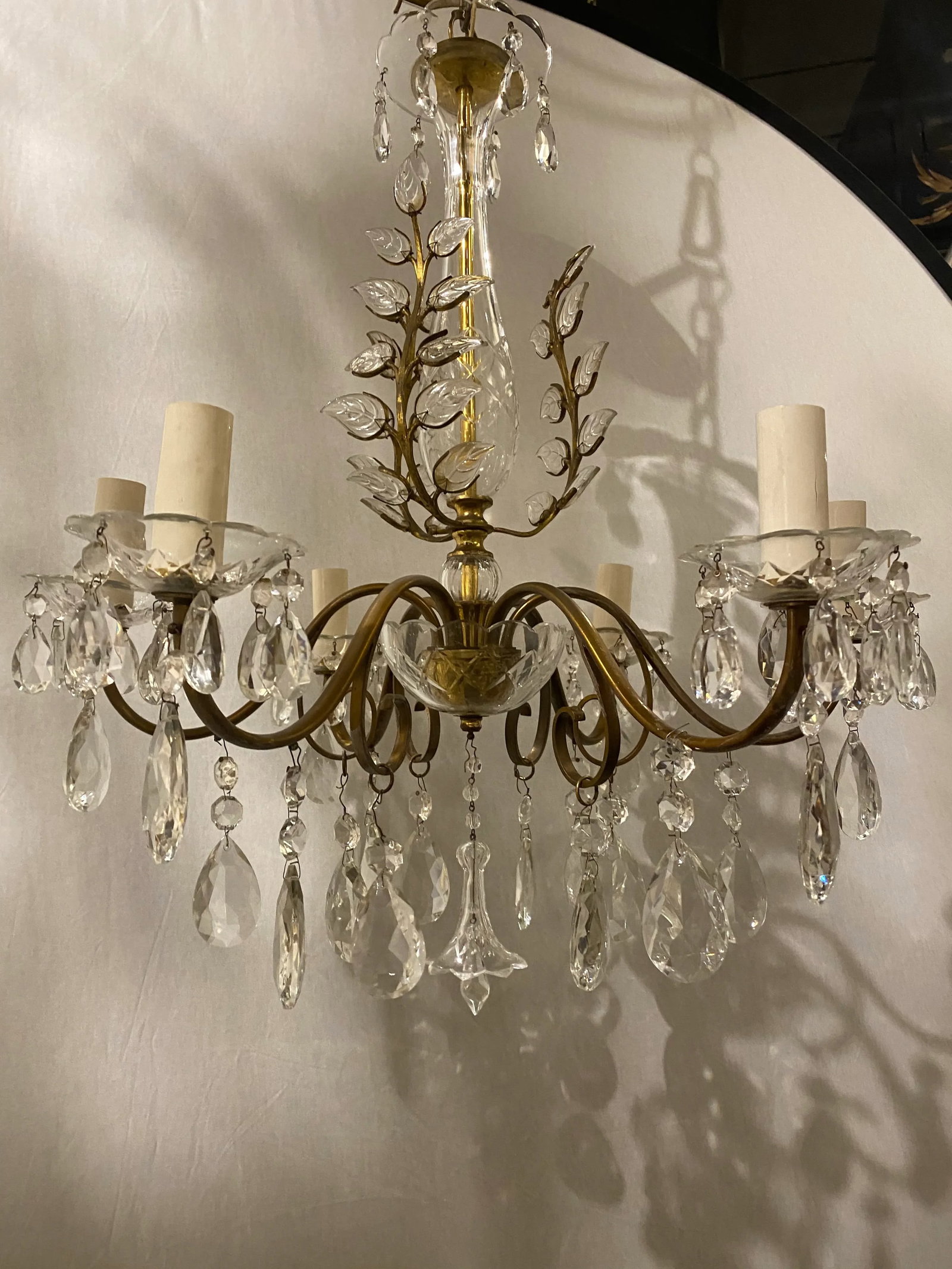 1930s French Bagues Six Lights Chandelier - 4