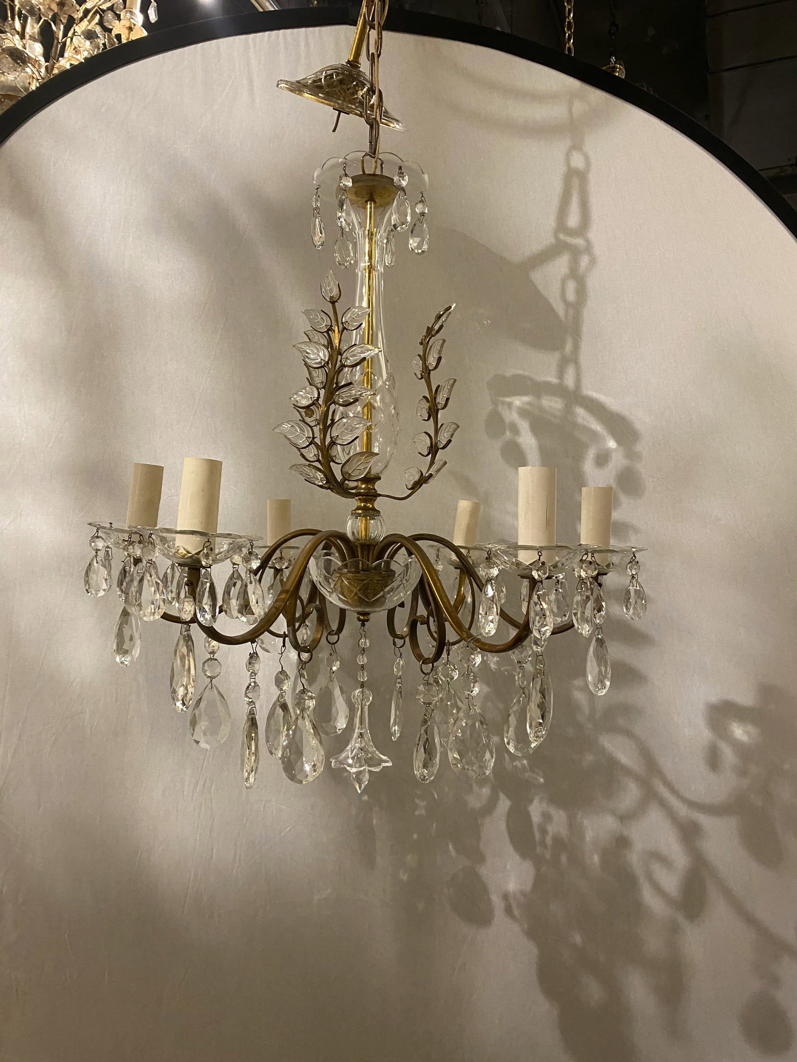 1930s French Bagues Six Lights Chandelier - 5