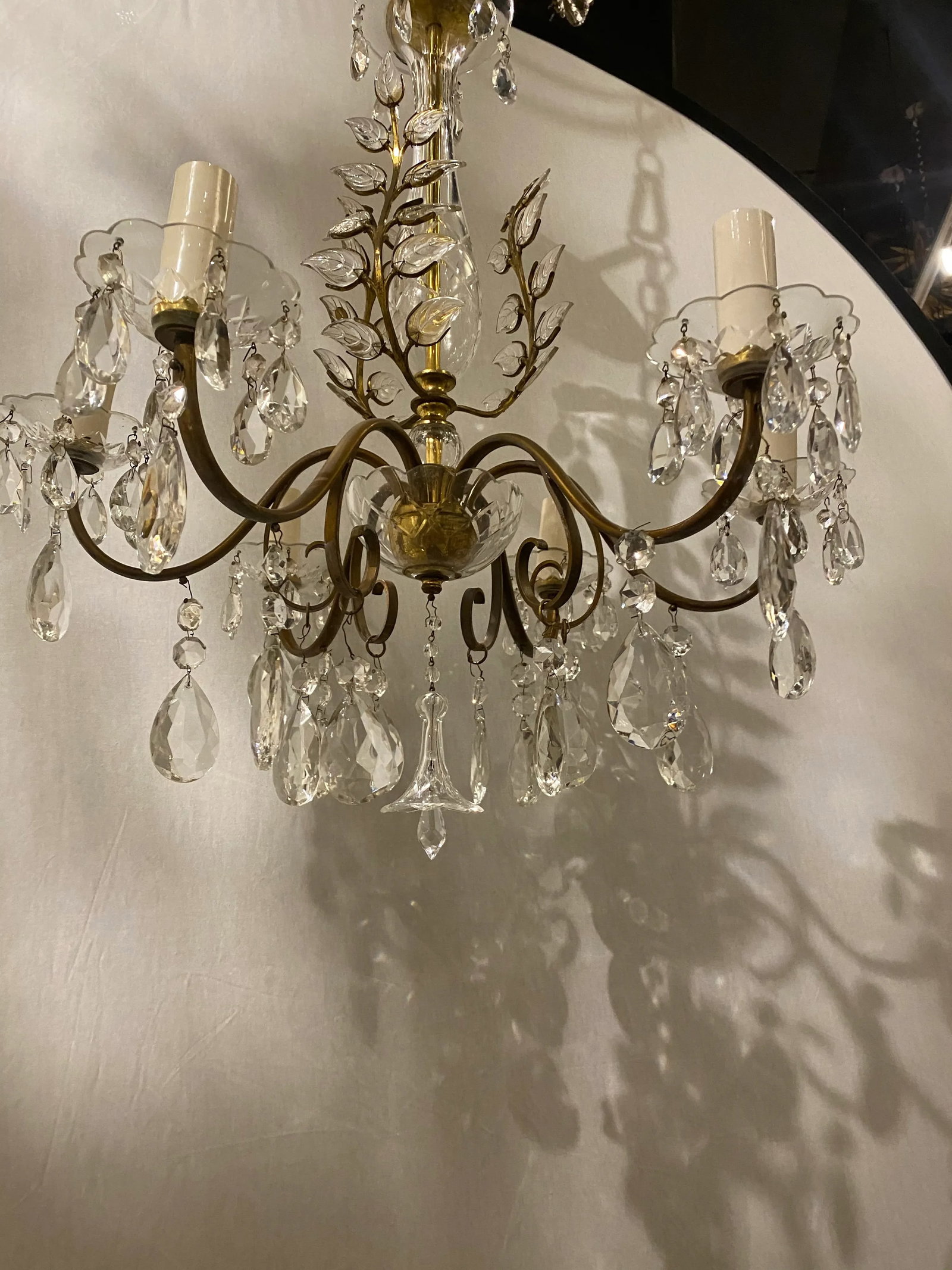 1930s French Bagues Six Lights Chandelier - 6