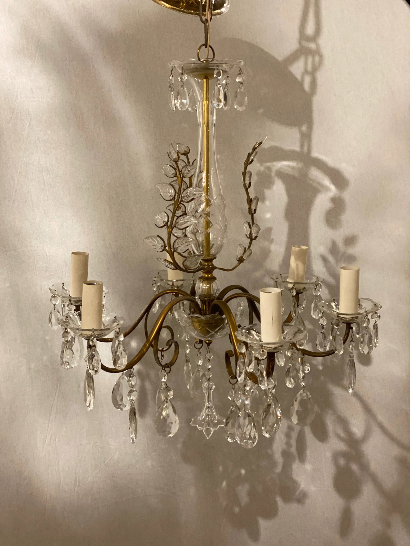 1930s French Bagues Six Lights Chandelier - 7