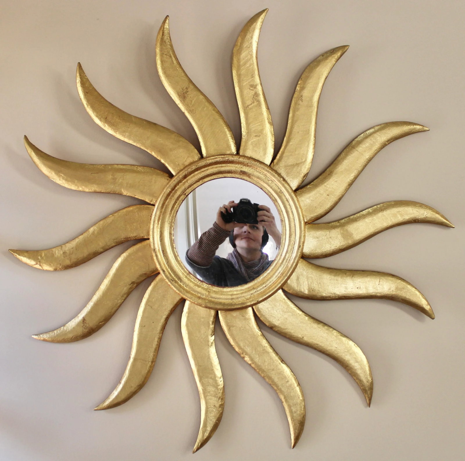Extra Large Early 20th Century French Sunburst Mirror - 2