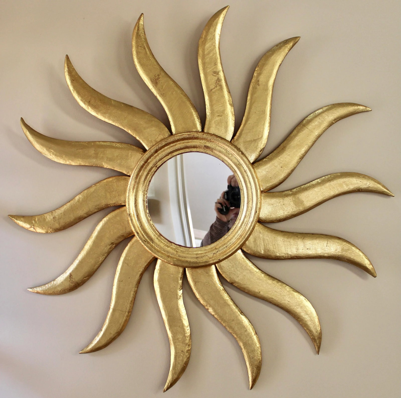 Extra Large Early 20th Century French Sunburst Mirror - 4