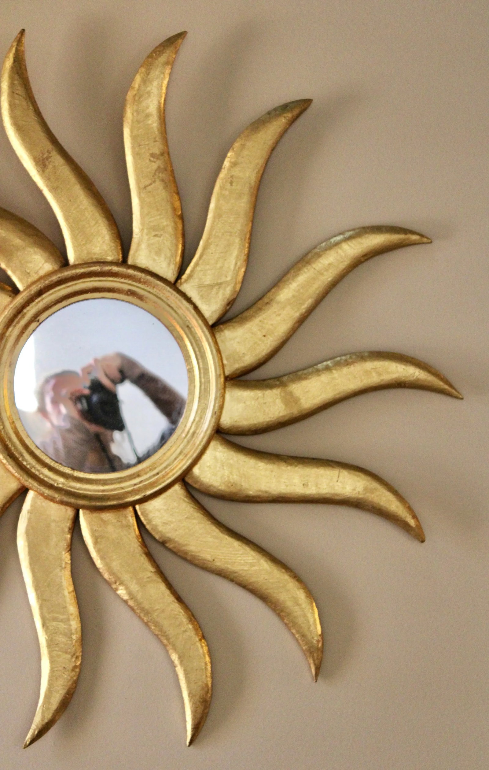 Extra Large Early 20th Century French Sunburst Mirror - 5