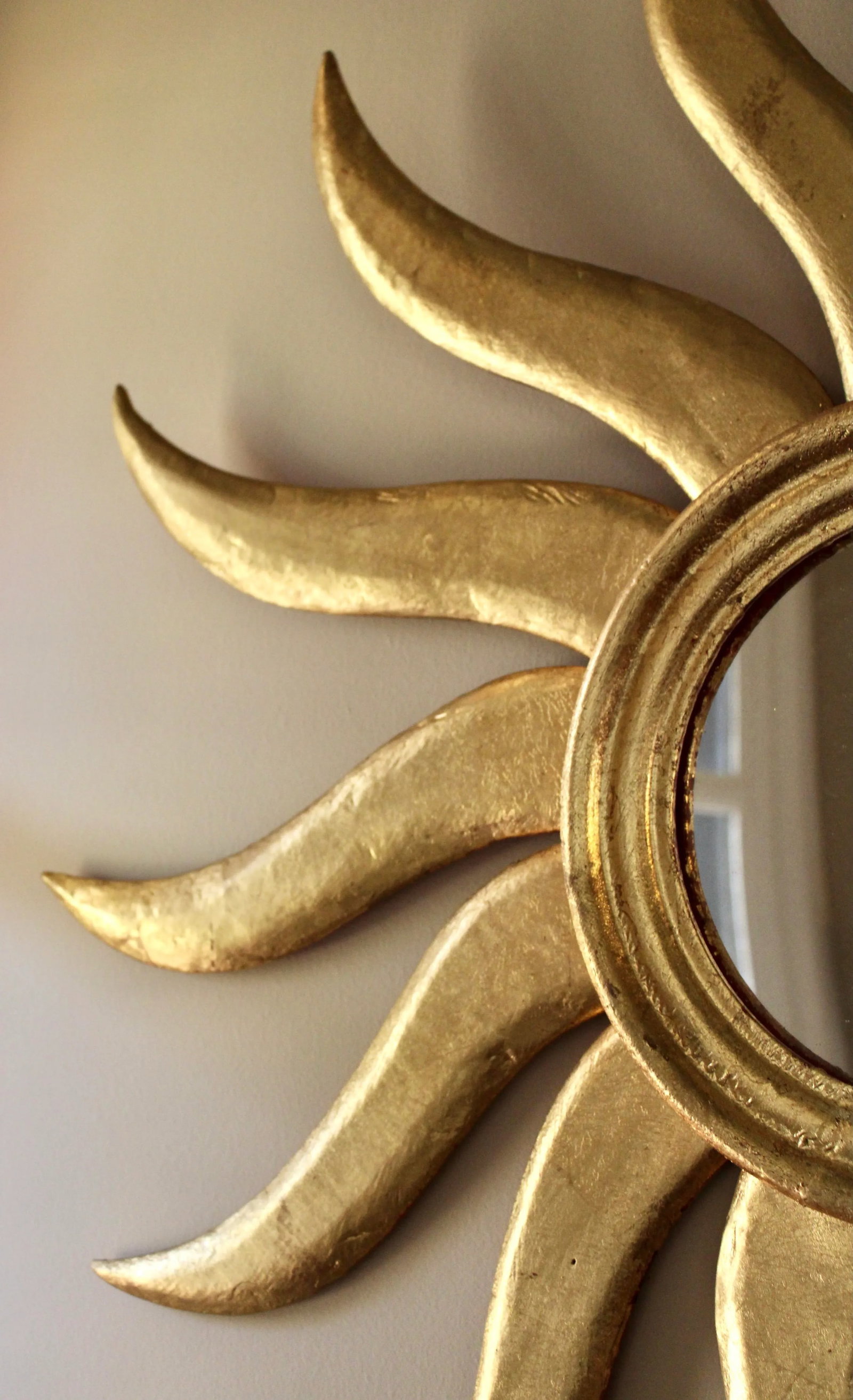 Extra Large Early 20th Century French Sunburst Mirror - 8