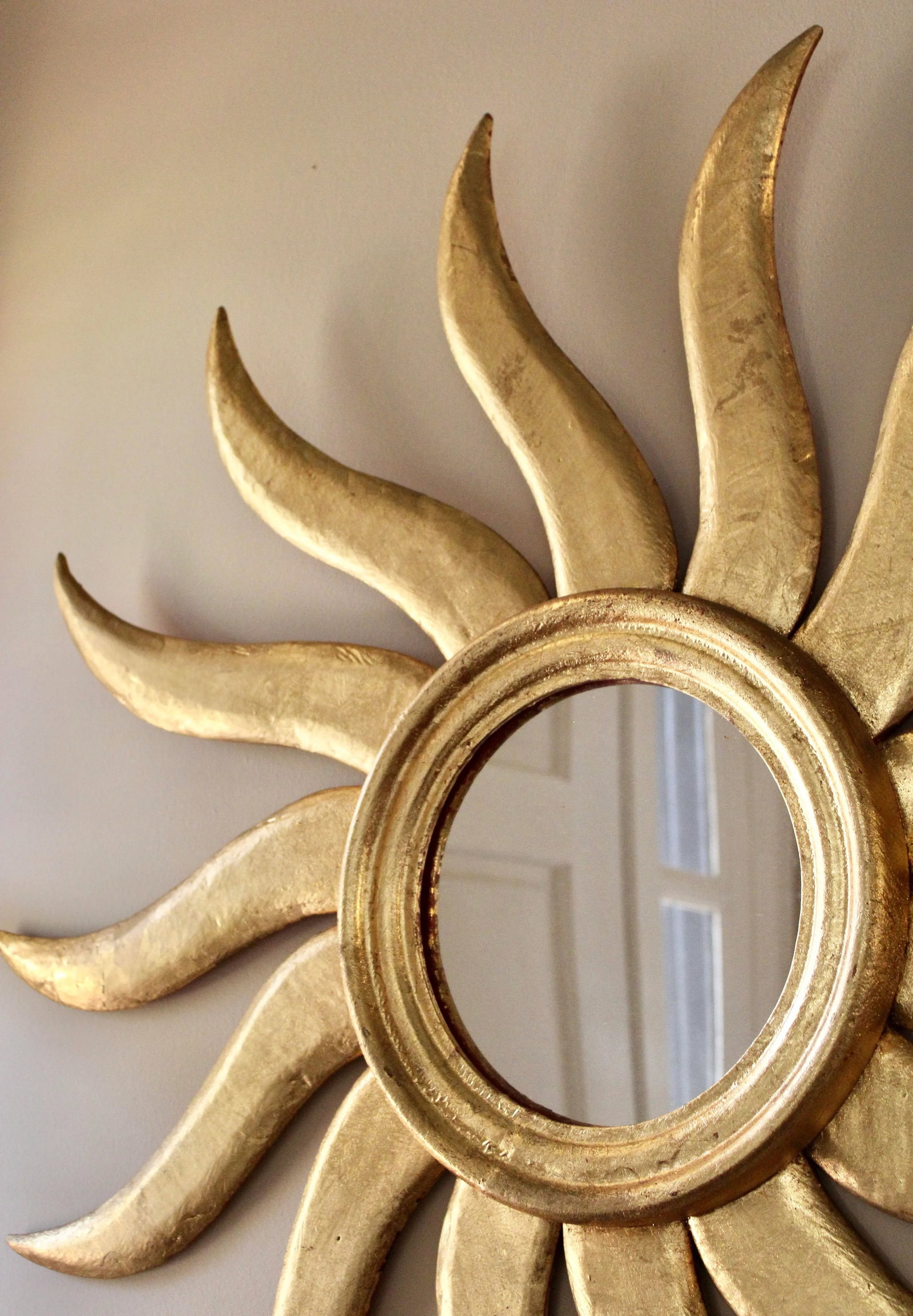 Extra Large Early 20th Century French Sunburst Mirror - 9