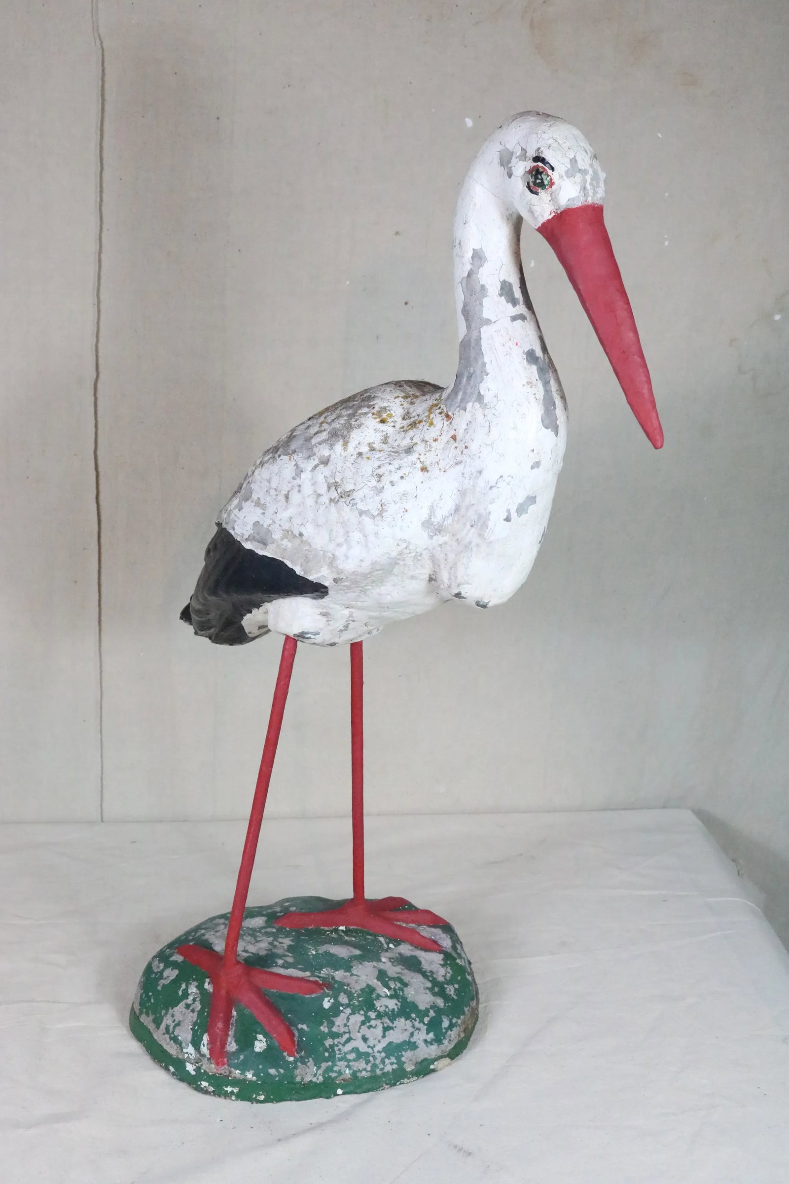 Large French Mid 20th Century Garden Stork - 10