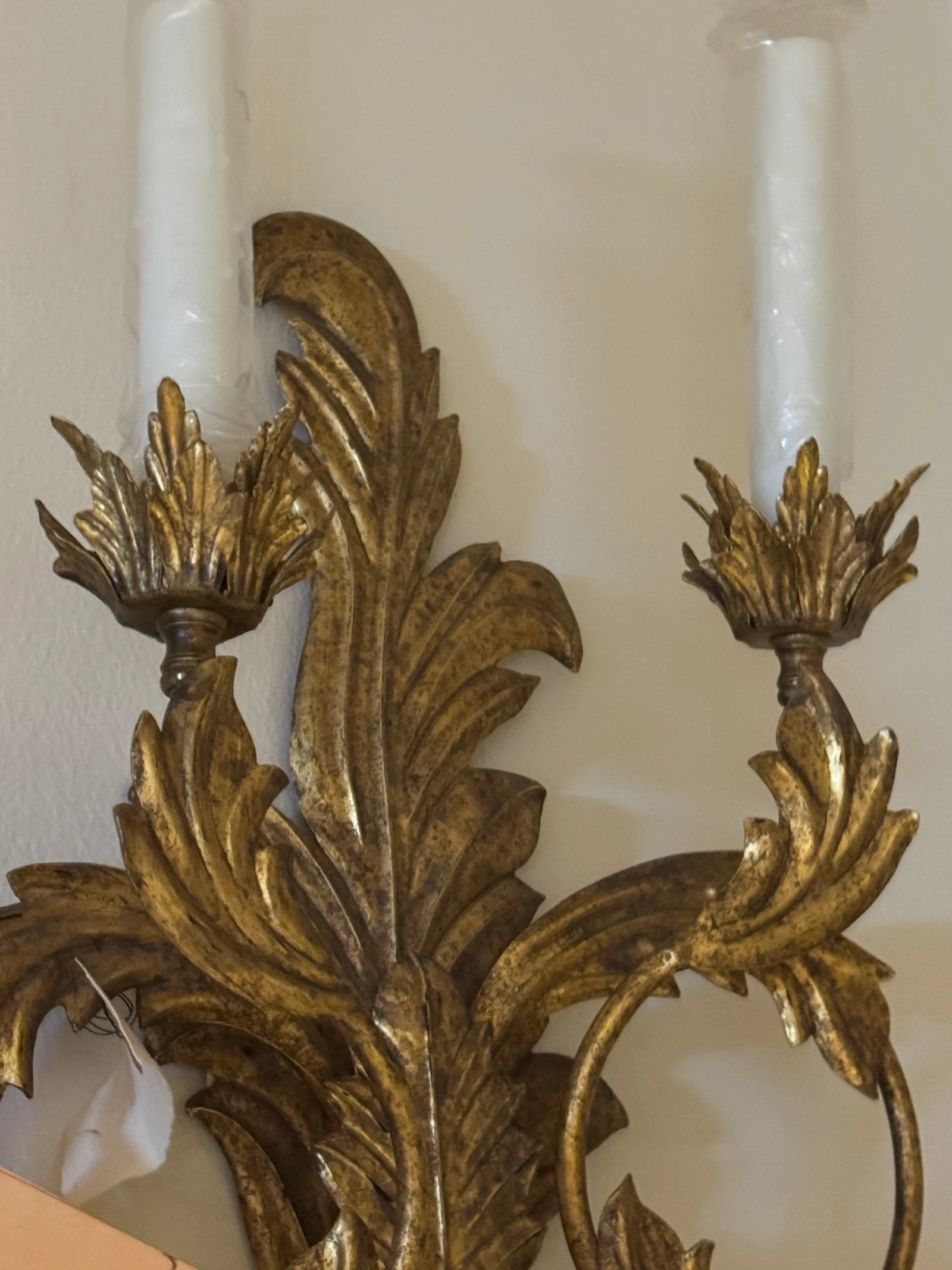 Pair Dennis and Leen Italian Tole Sconces - 3