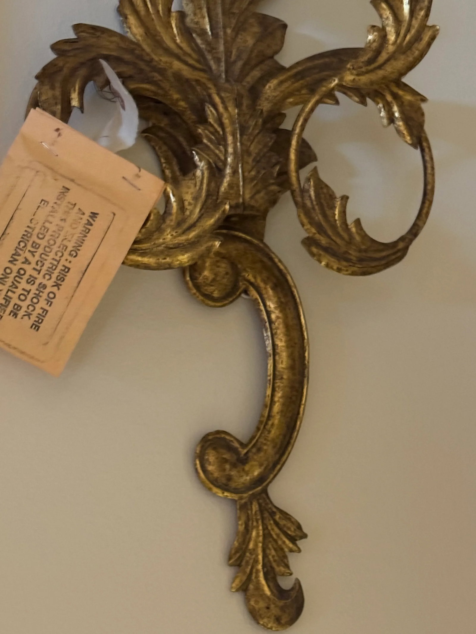 Pair Dennis and Leen Italian Tole Sconces - 4