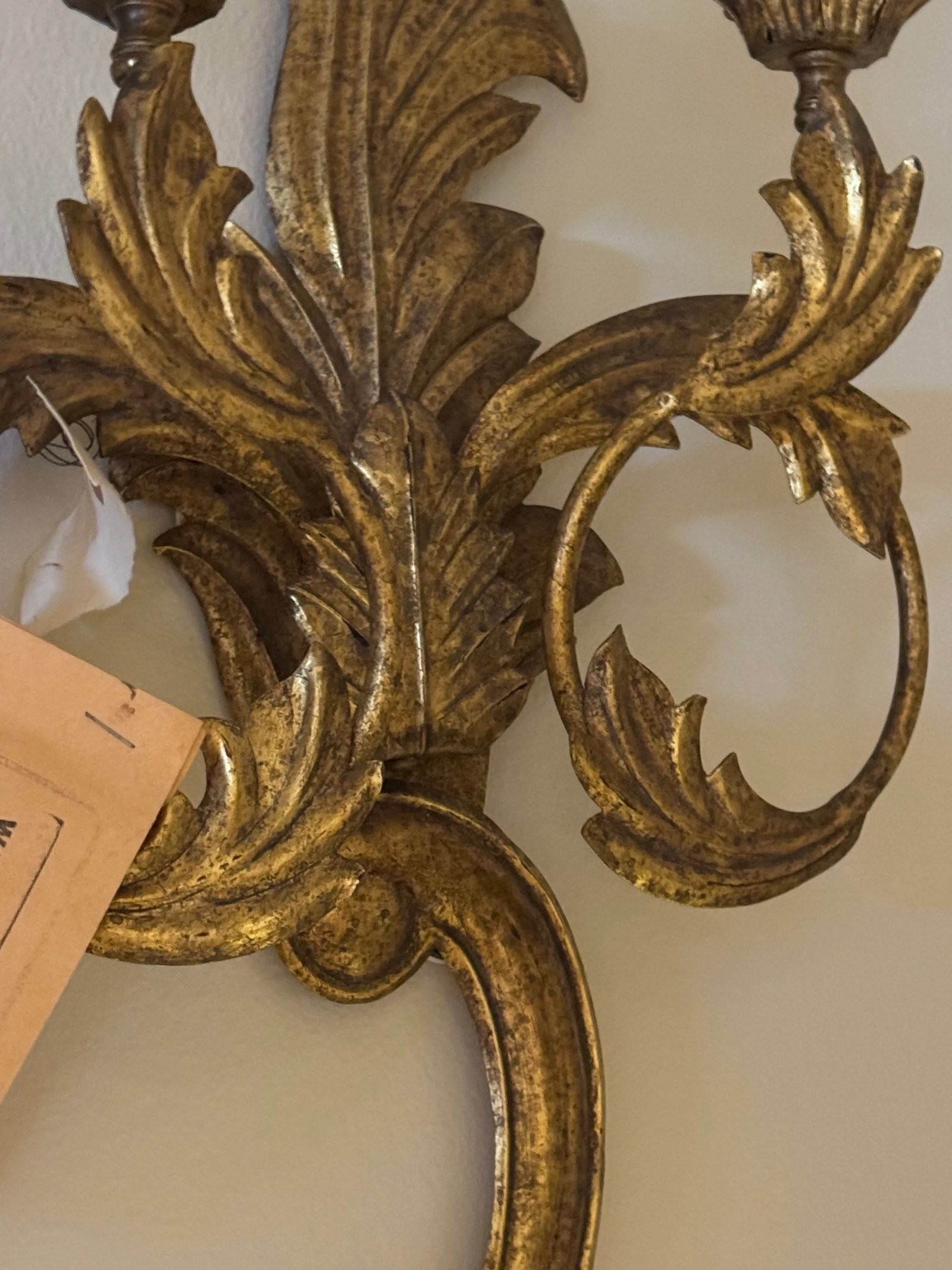 Pair Dennis and Leen Italian Tole Sconces - 5