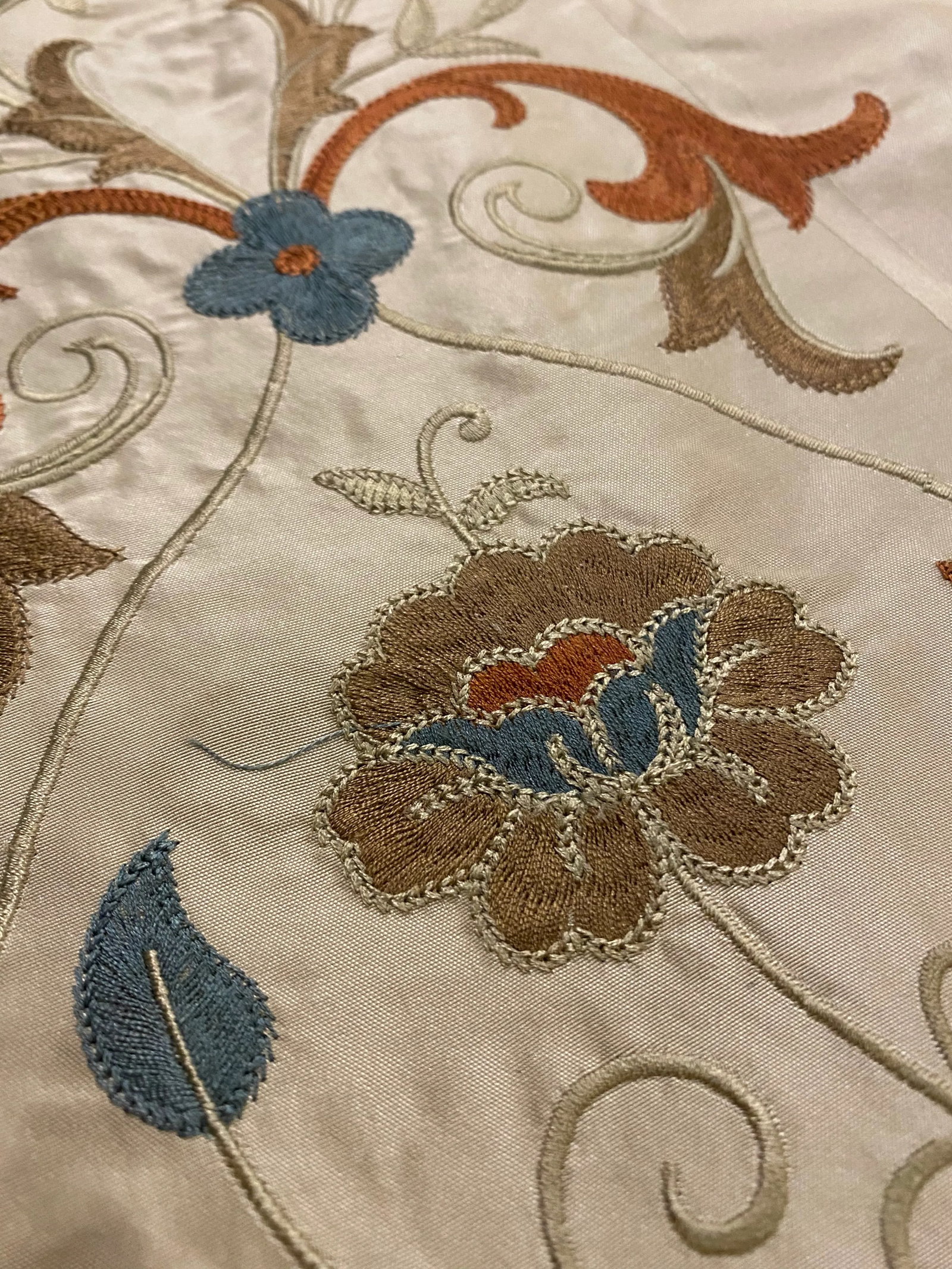 Cowtan & Tout's "Elizabethan Stripe" Silk Embroidered Fabric - 13 Yard - 4