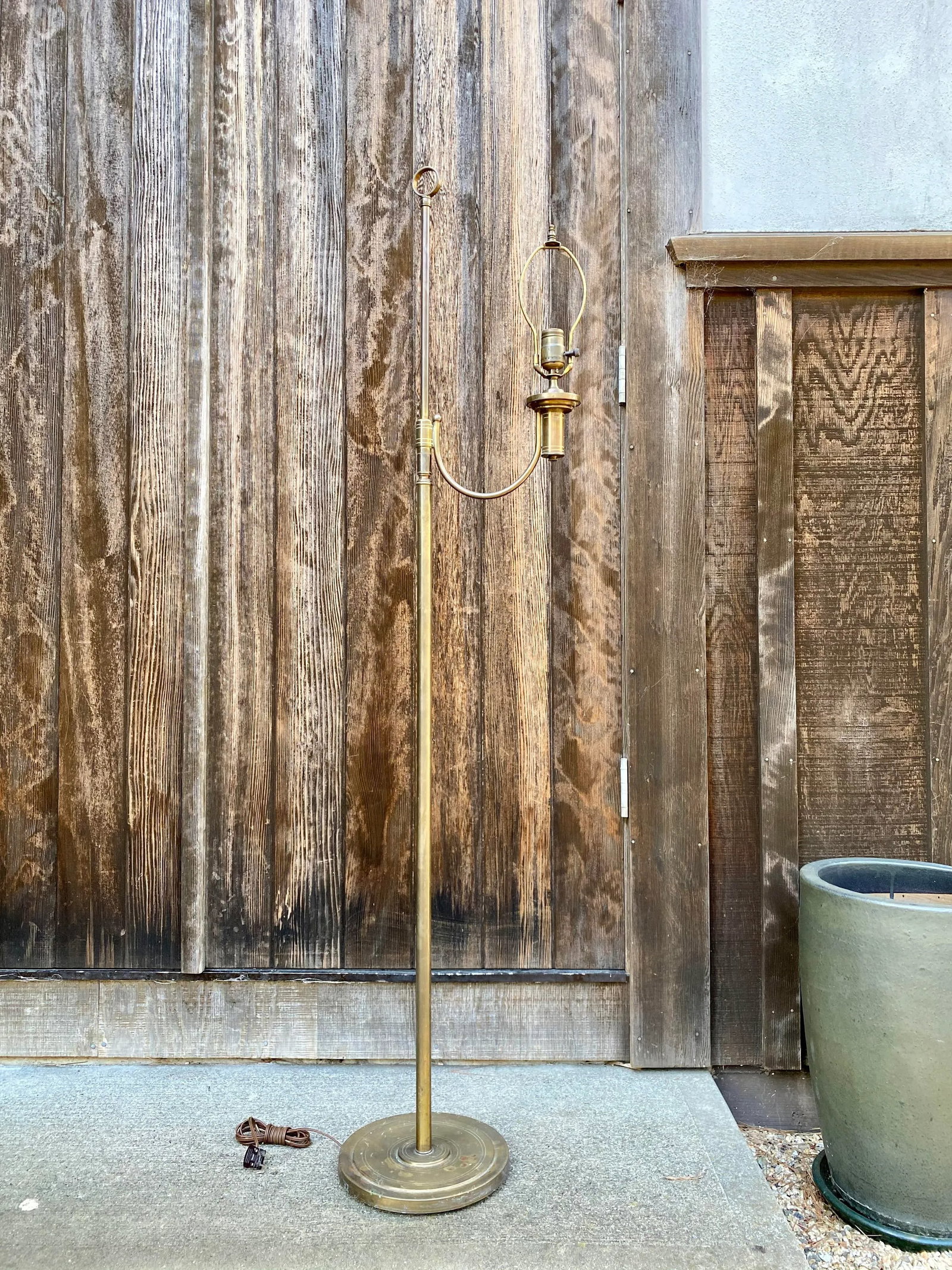 Mid-Century Brass Floor Lamp - 13