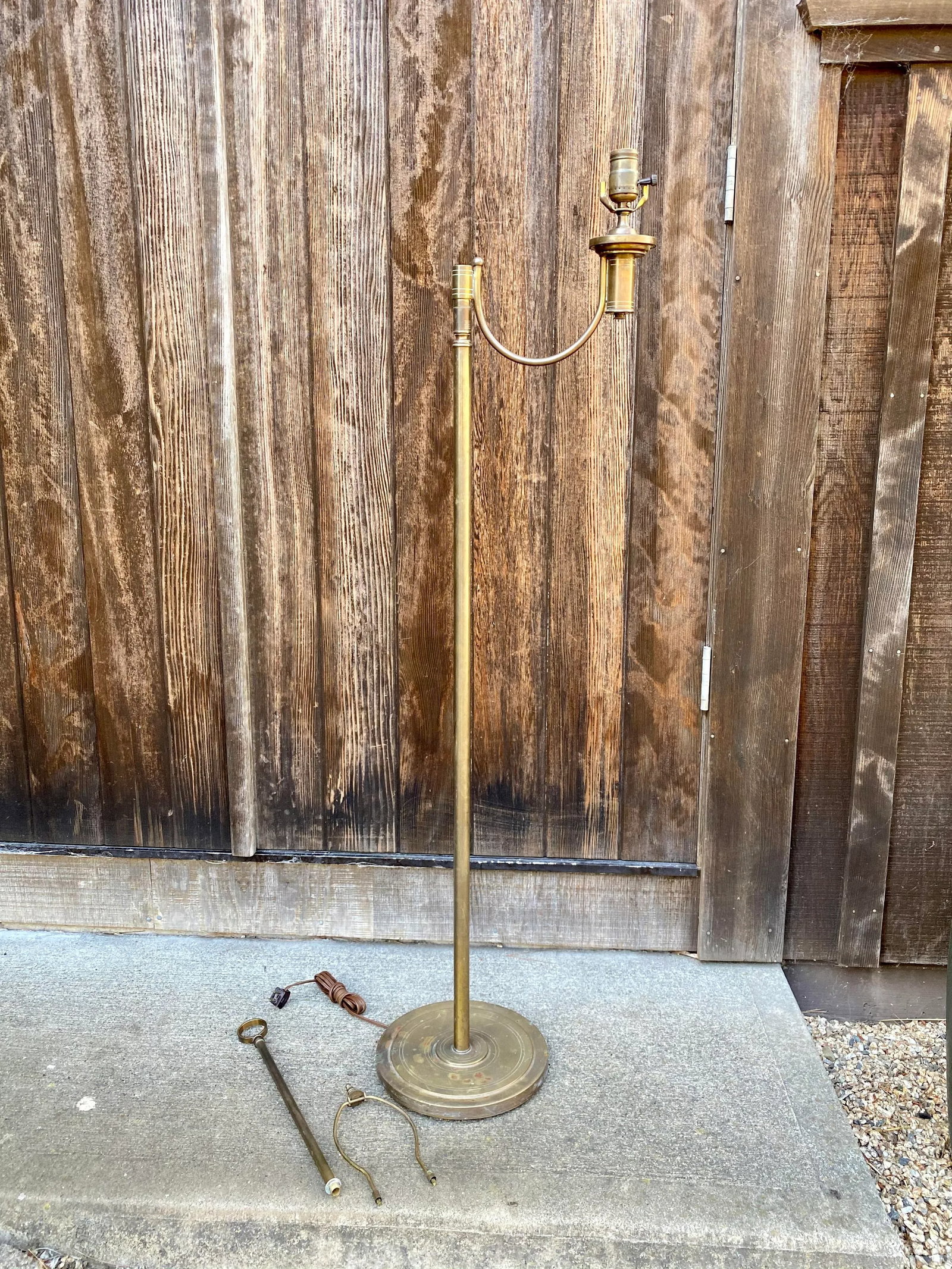 Mid-Century Brass Floor Lamp - 2
