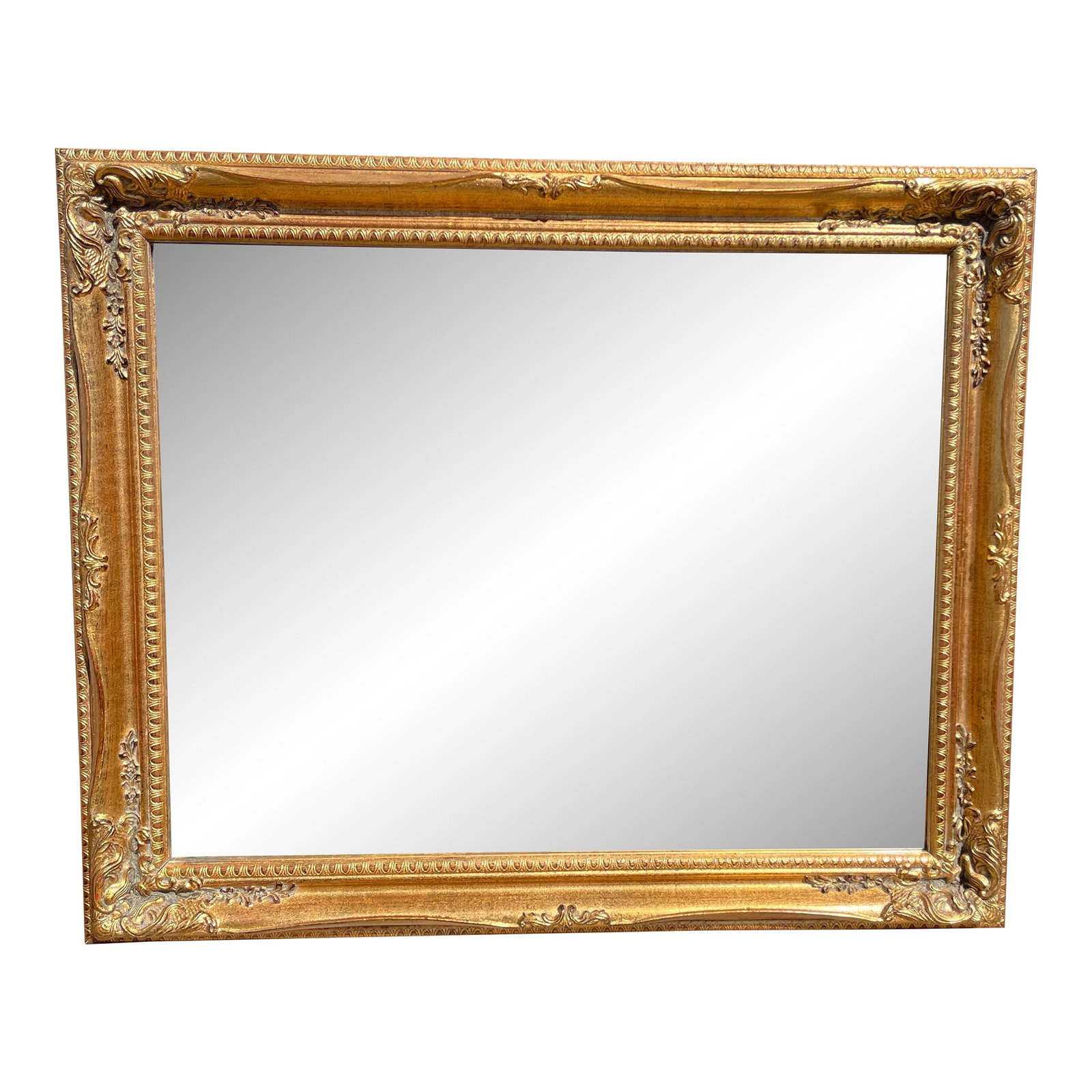 Vintage Ornate Gold Framed Beveled Mirror (1 of 9)