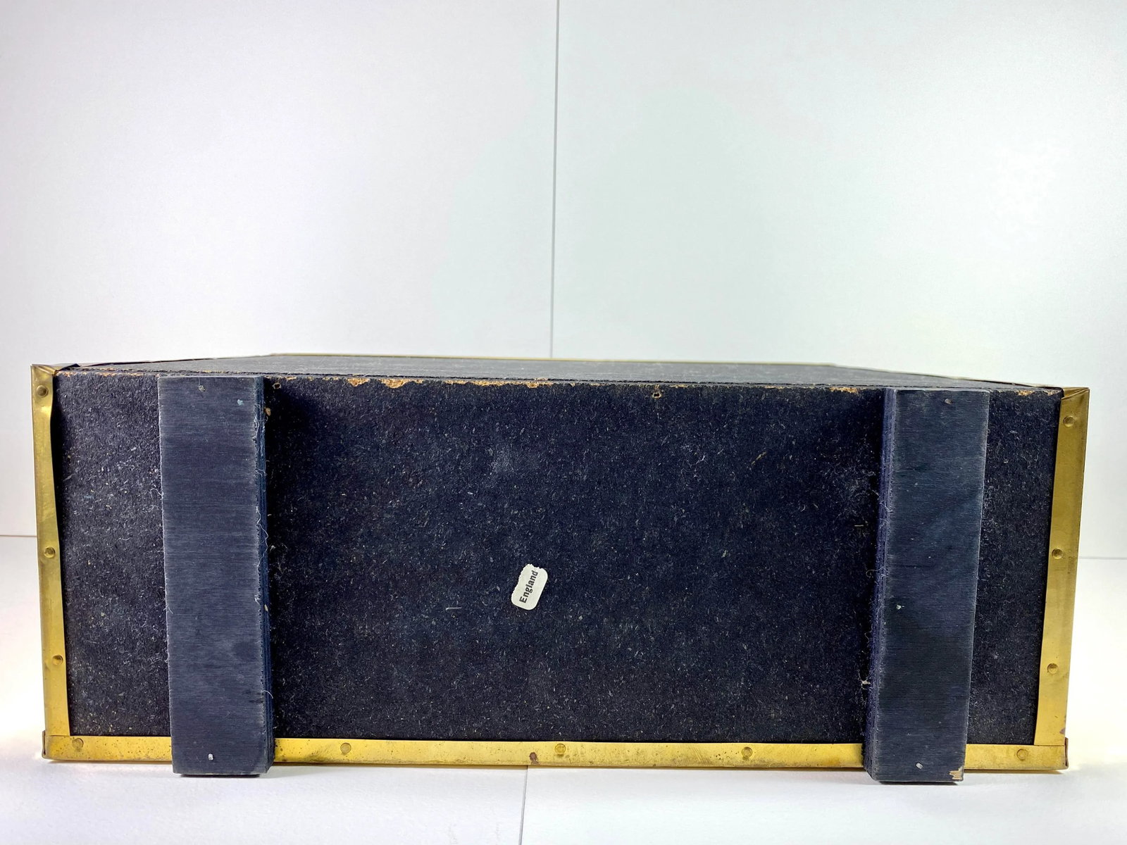 Vintage Brass Clad Magazine Rack - 5