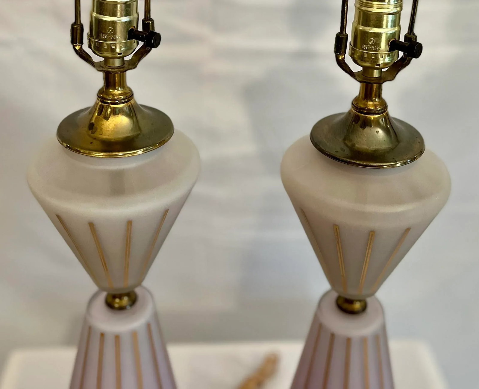 1960s Mid-Century Modern Atomic Table Lamps - A Pair - 3