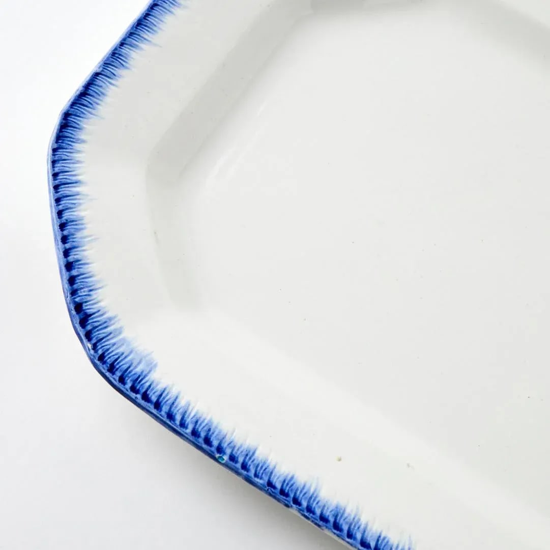 Antique Feather Edge Platter - 2
