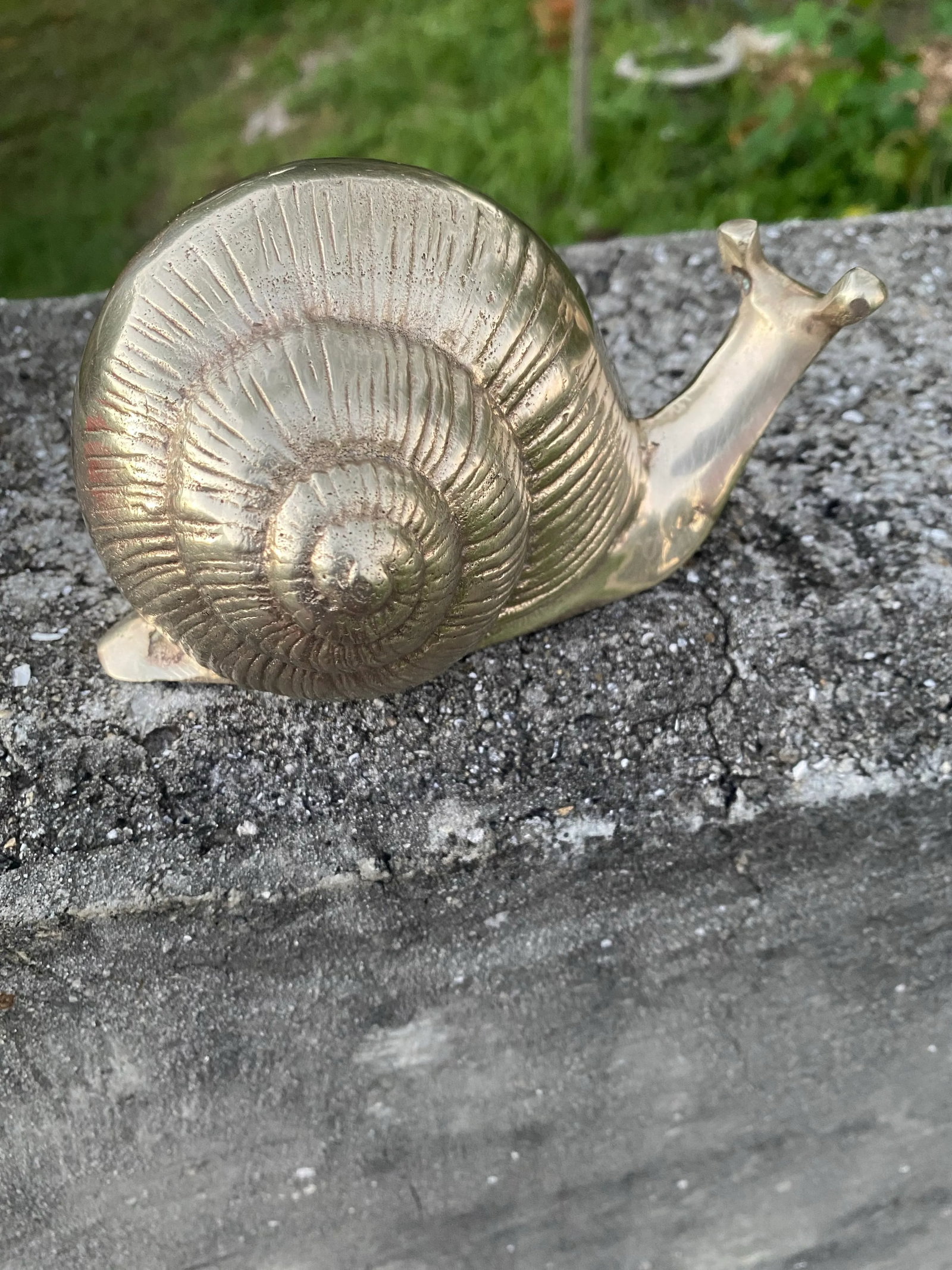 Vintage Brass Snail - 10