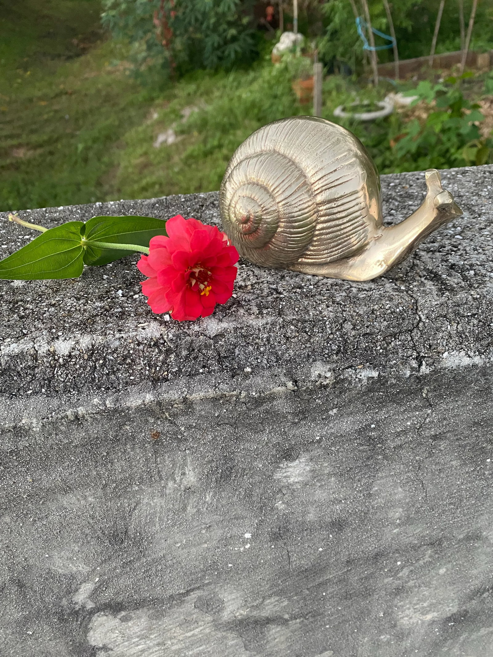 Vintage Brass Snail - 3